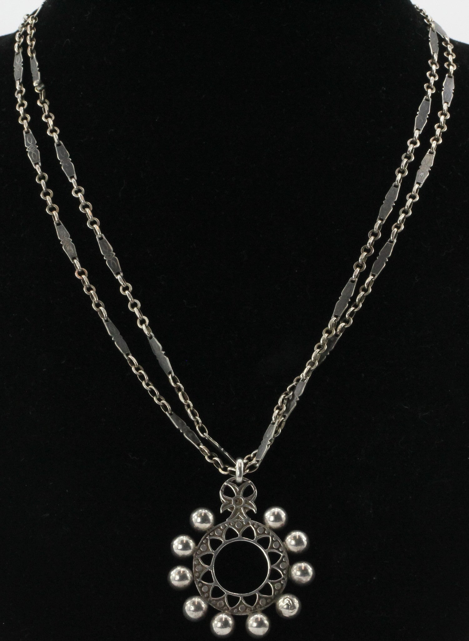 Antique French Gothic Arts & Crafts 800 Necklace - Queen May