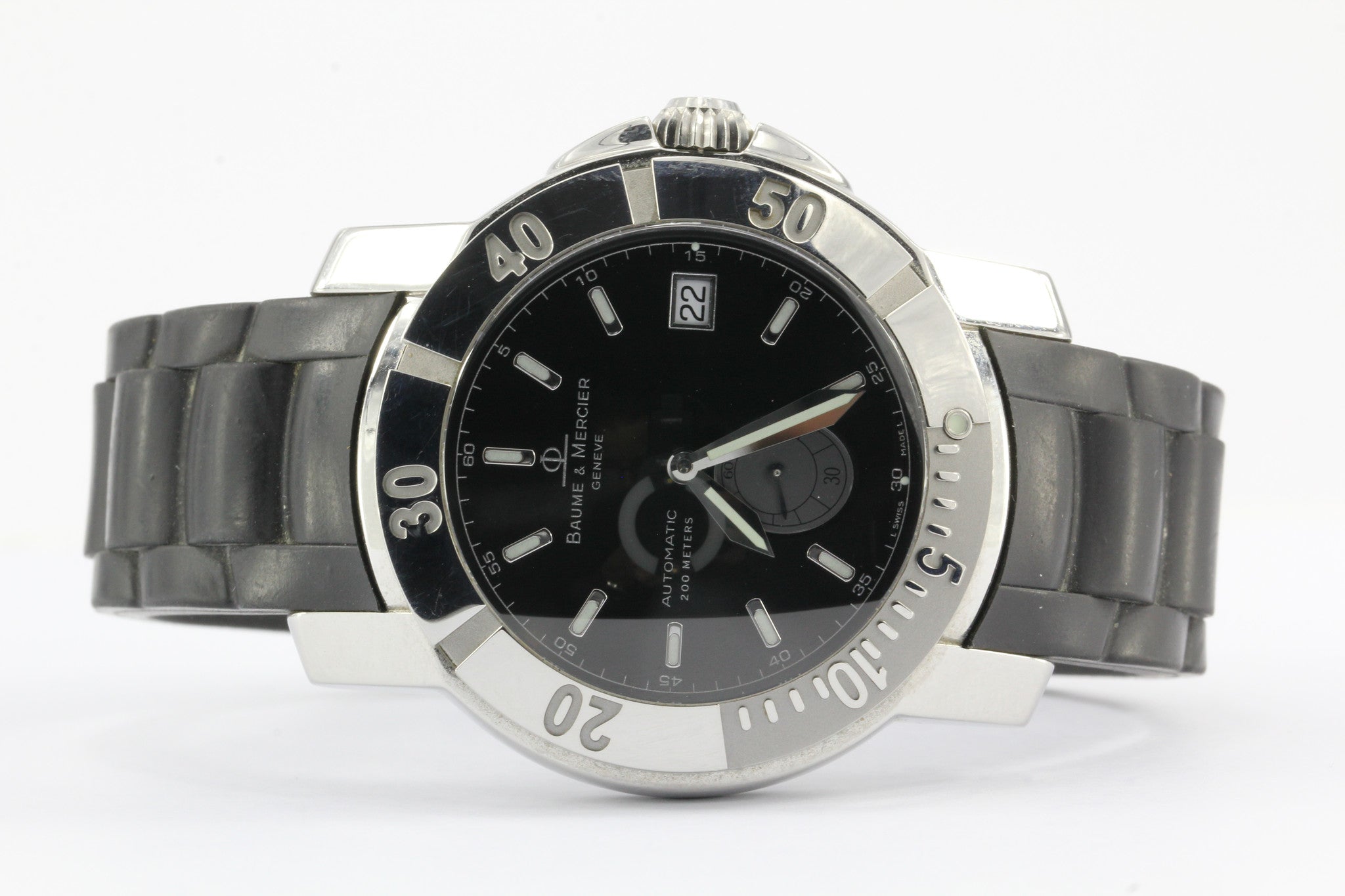 Baume & Mercier Capeland S 200m Model 65353 Automatic Divers Mens Watch - Queen May