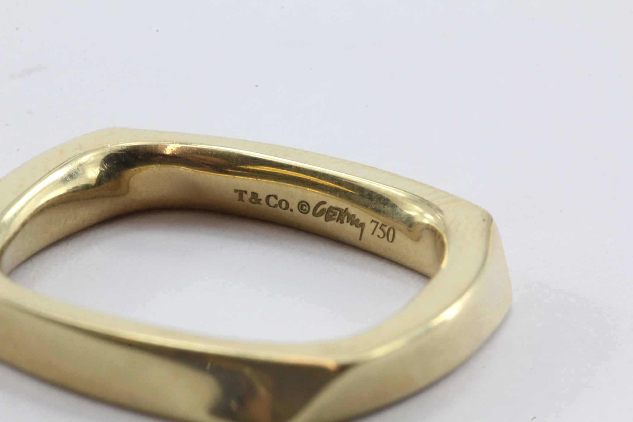 Set of 3 Tiffany & Co 750 18K White & Yellow Gold Frank Gehry Torque Ring Bands - Queen May