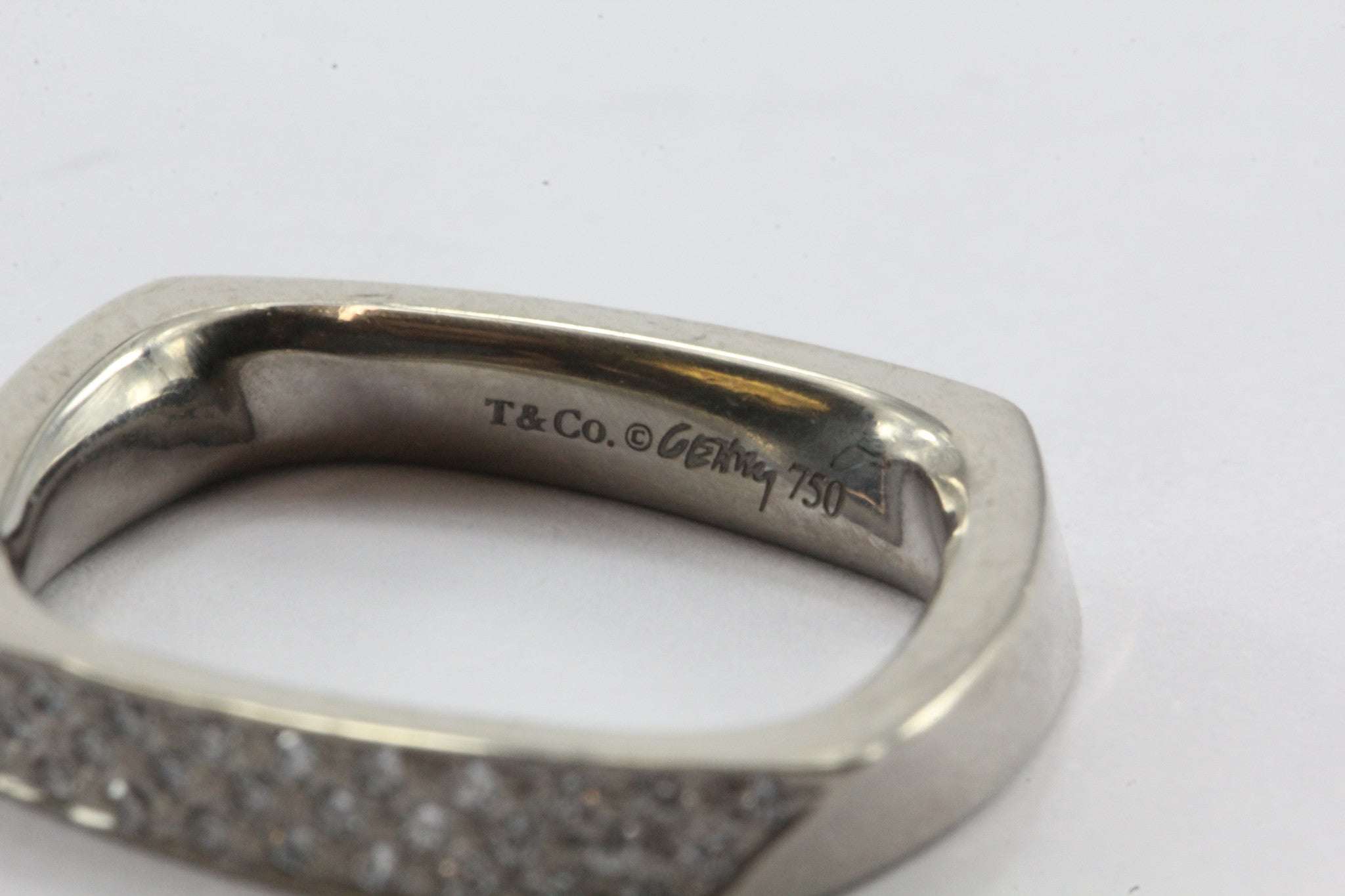 Set of 3 Tiffany & Co 750 18K White & Yellow Gold Frank Gehry Torque Ring Bands - Queen May