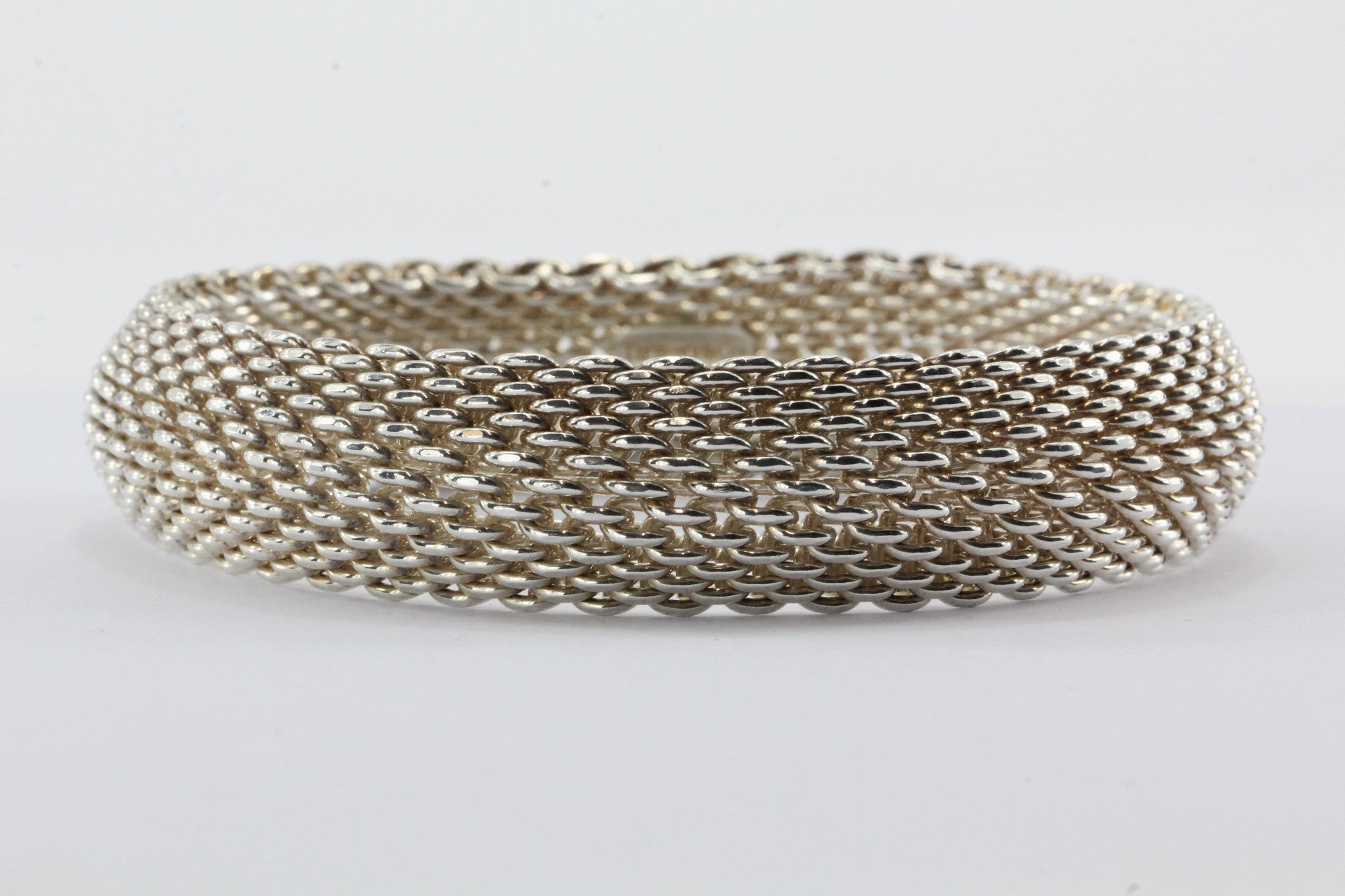 Tiffany & Co Sterling Silver Somerset Mesh Bracelet - Queen May