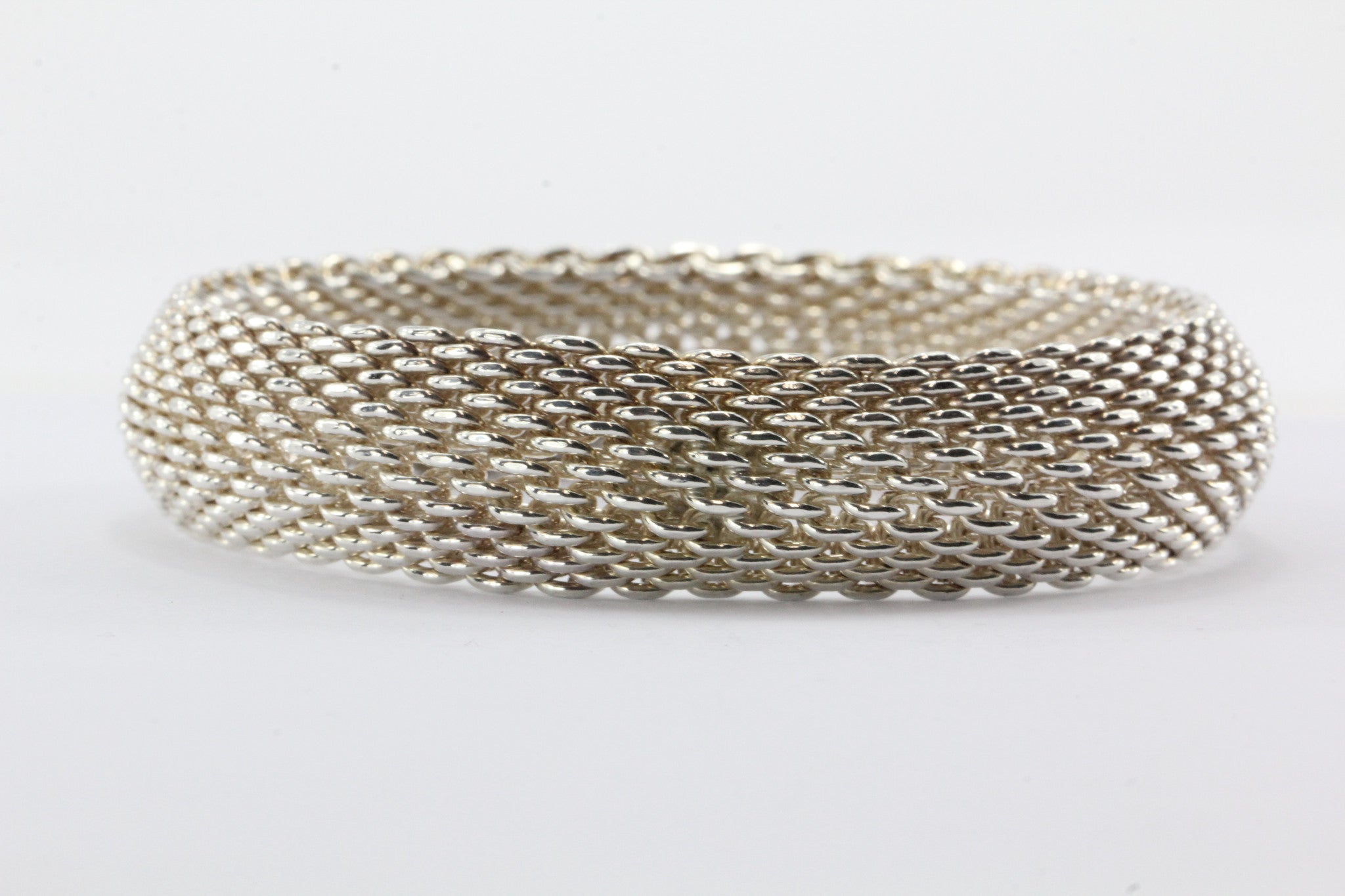 Tiffany & Co Sterling Silver Somerset Mesh Bracelet - Queen May