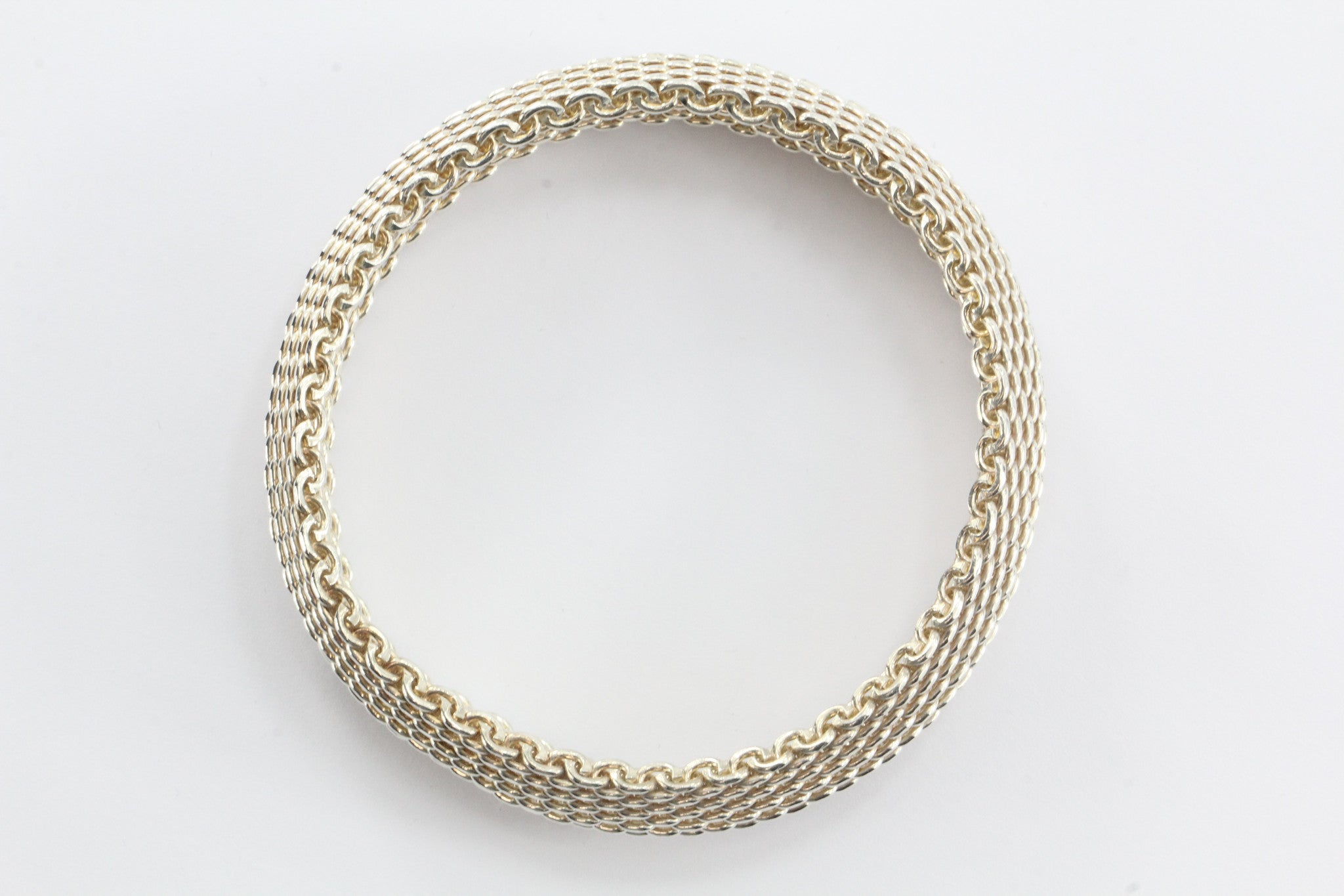 Tiffany & Co Sterling Silver Somerset Mesh Bracelet - Queen May