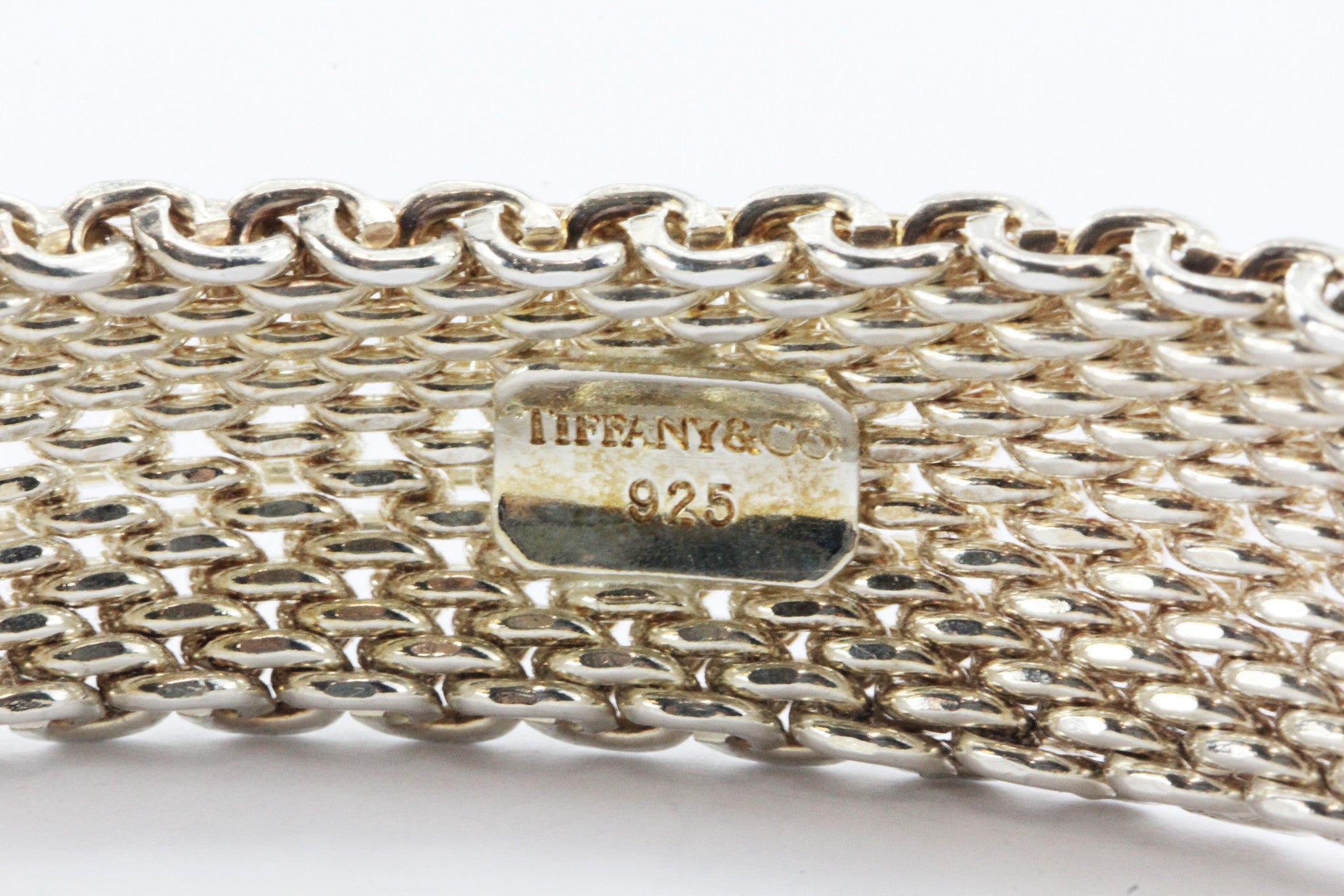 Tiffany & Co Sterling Silver Somerset Mesh Bracelet - Queen May