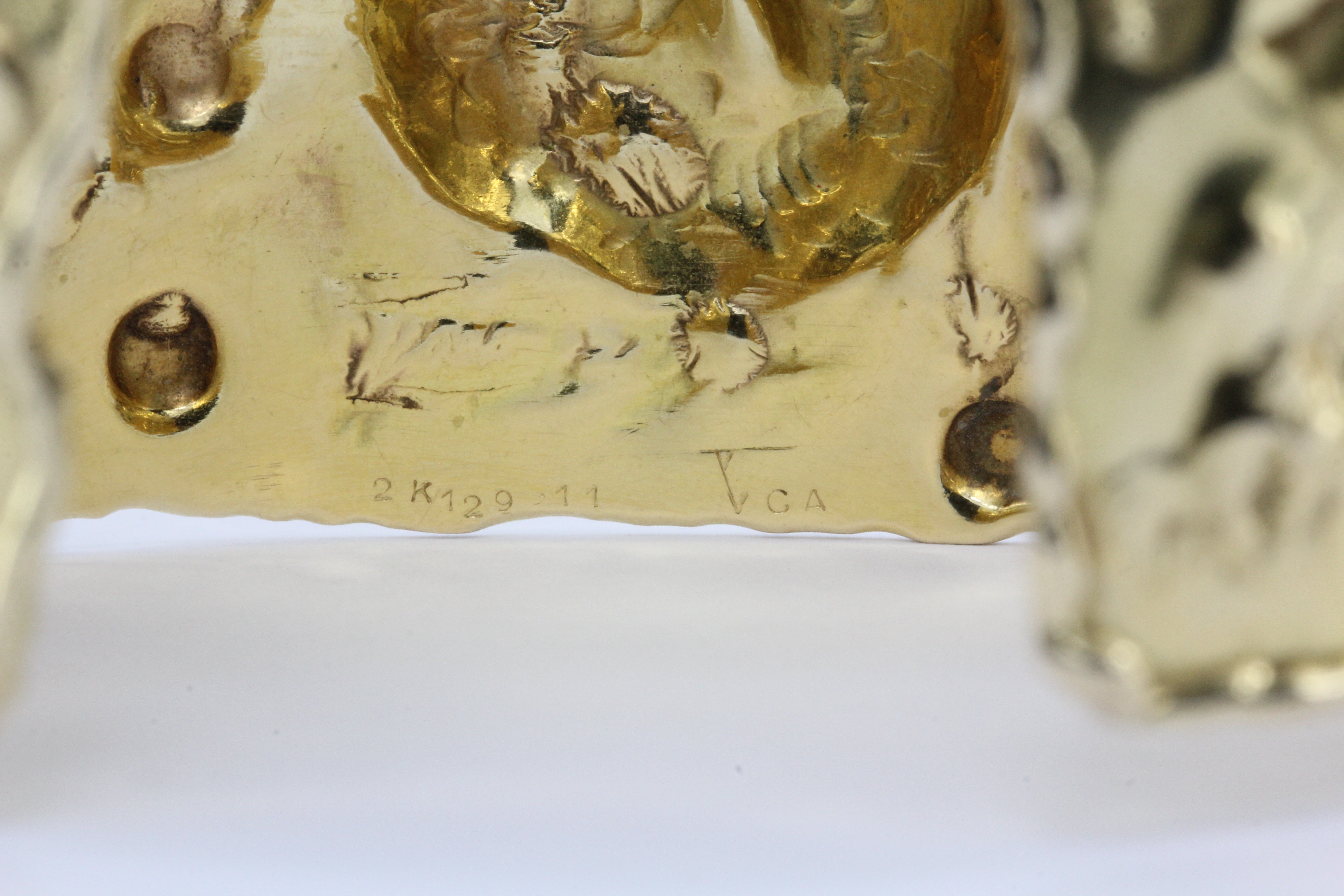 Van Cleef & Arpels 18K Gold Jackie-O Manchettes Cuff Bracelets Pair c.1970 - Queen May