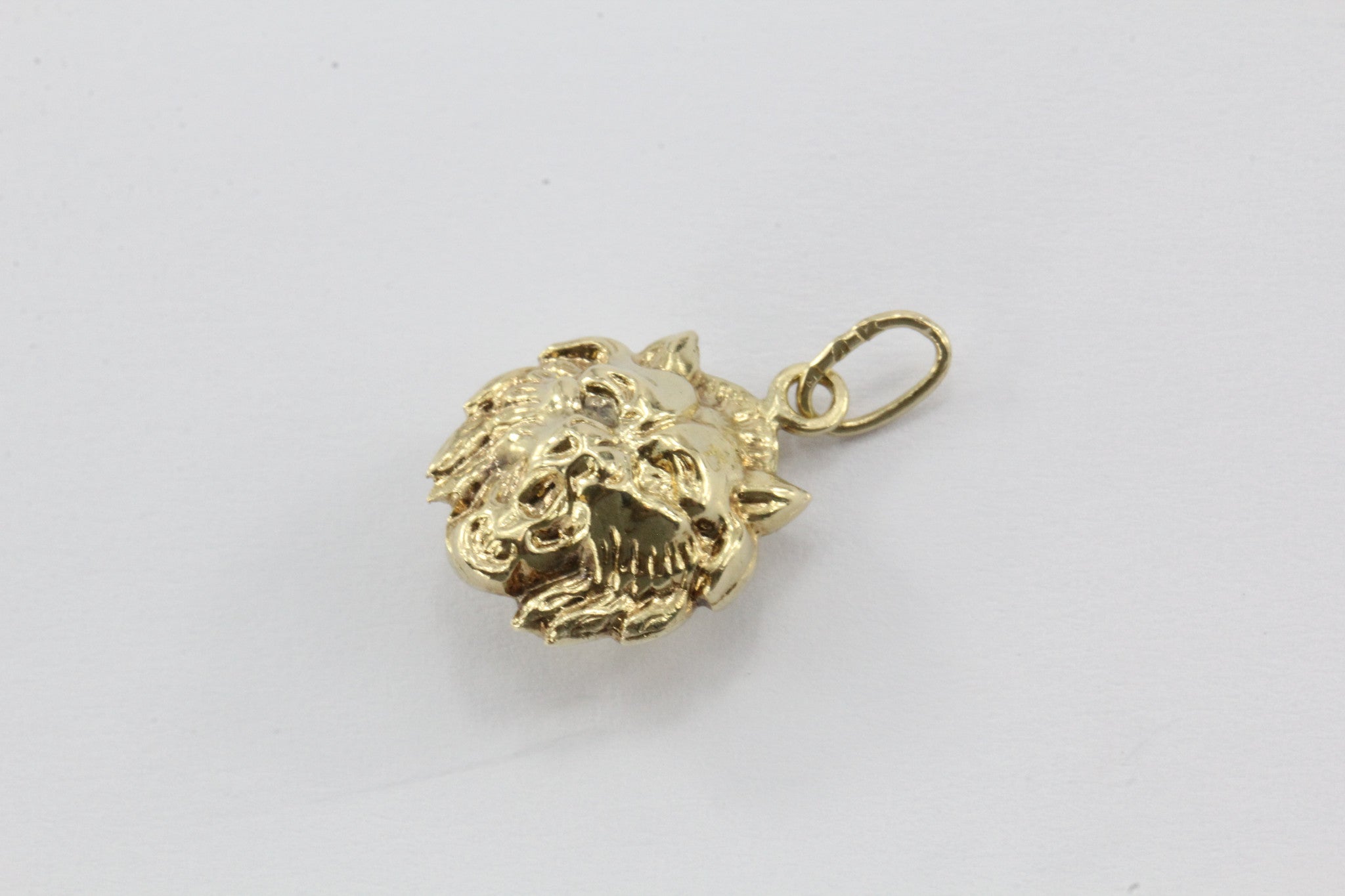 Vintage 14K Gold Double Sided Bobcat Head Charm - Queen May