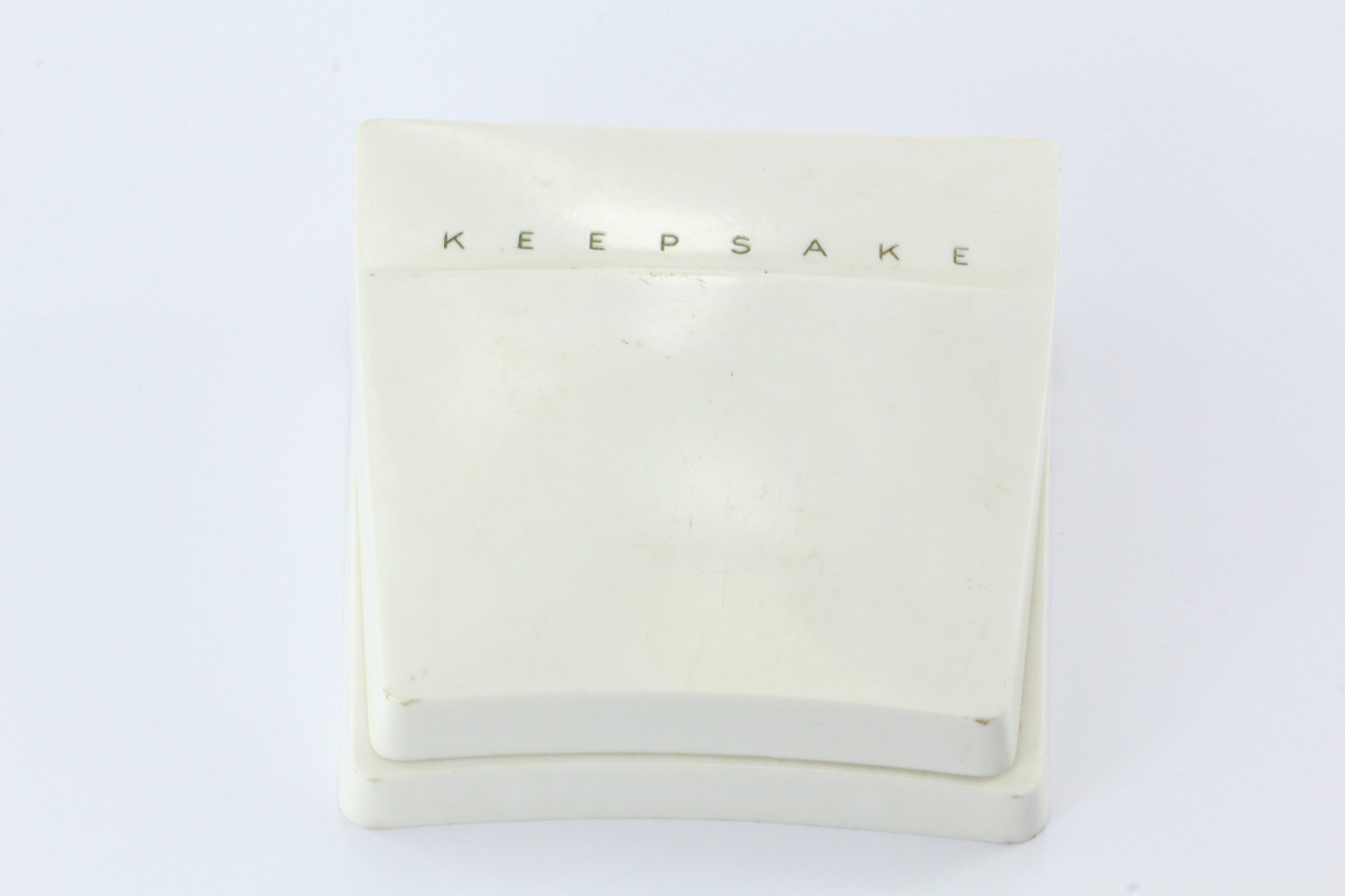 Vintage 14K White Gold & 1/4 Carat Diamond Engagement Wedding Ring Set 1964 - Queen May