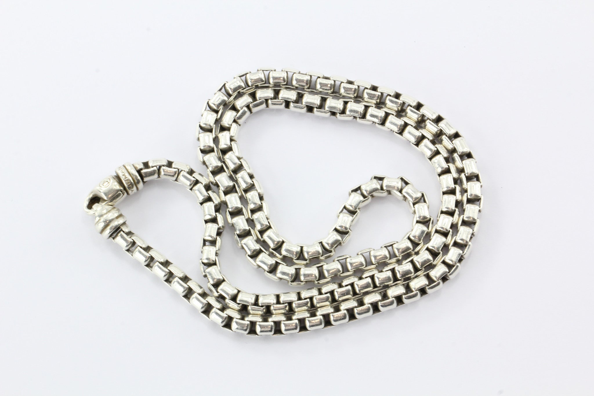 David Yurman 5mm Signature Box Chain Necklace 22.5" - Queen May