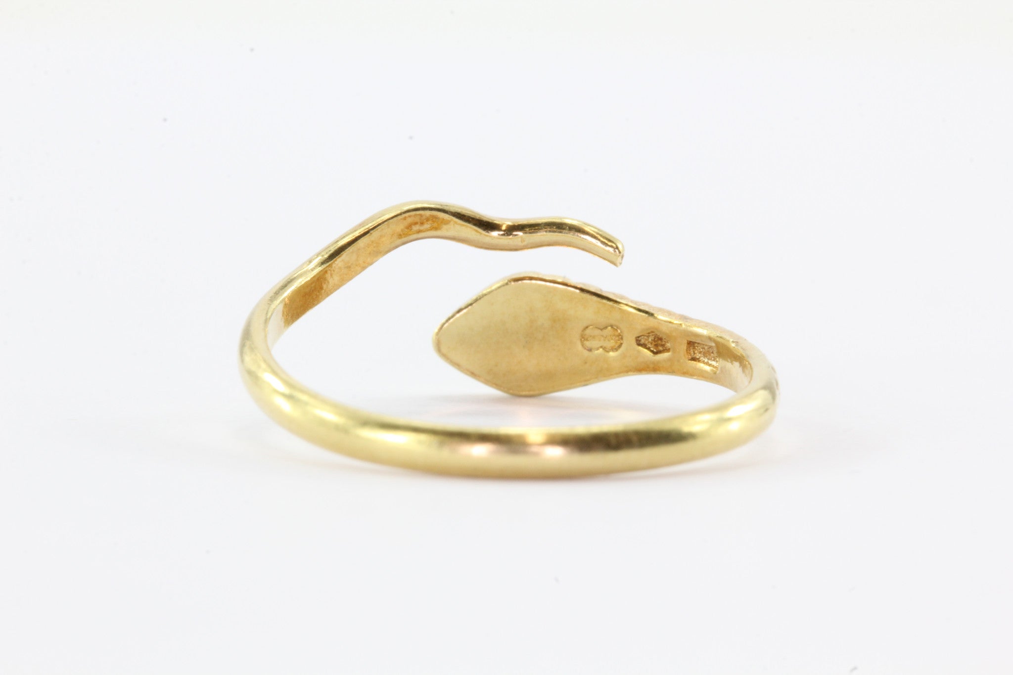 Uno Arre 18k Snake Crimson Red Stone Adjustable Ring - Queen May