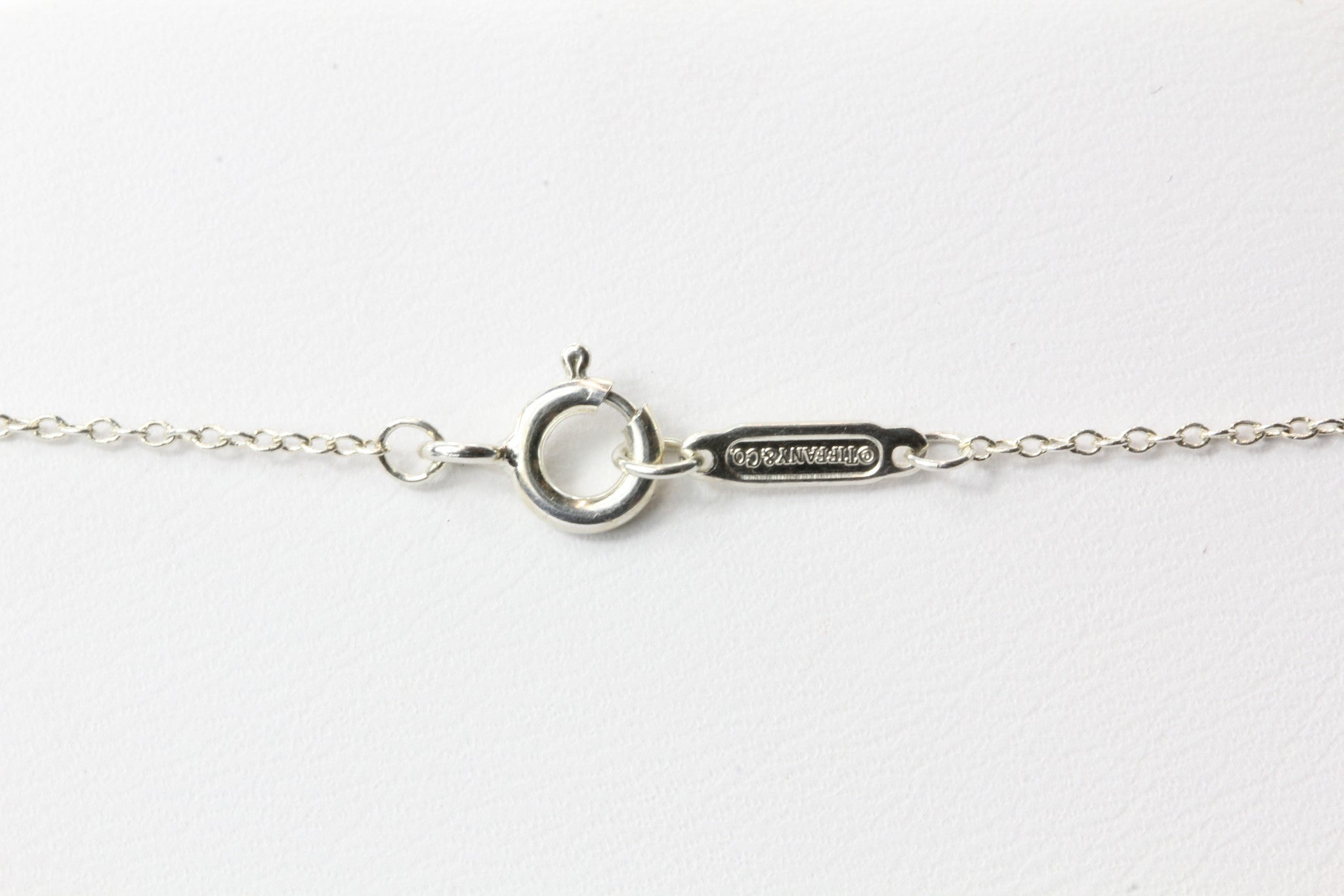 Tiffany & Co Sterling Silver Padlock Lock Charm Pendant Necklace - Queen May