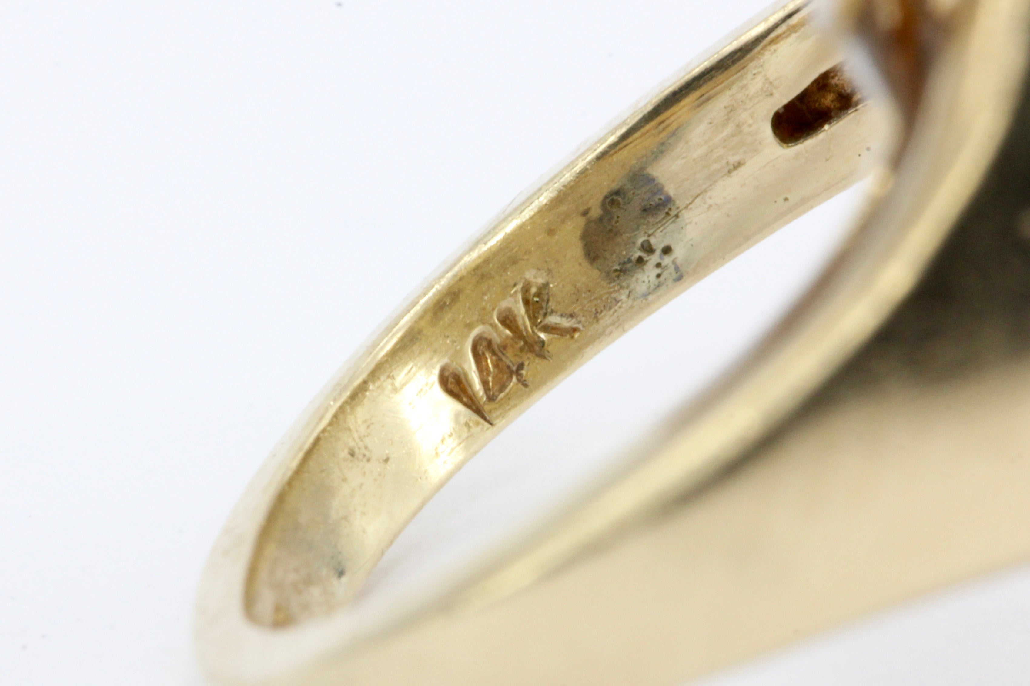 Retro 14K Yellow Gold Diamond Waterfall Cluster Ring 5.5 CTW - Queen May