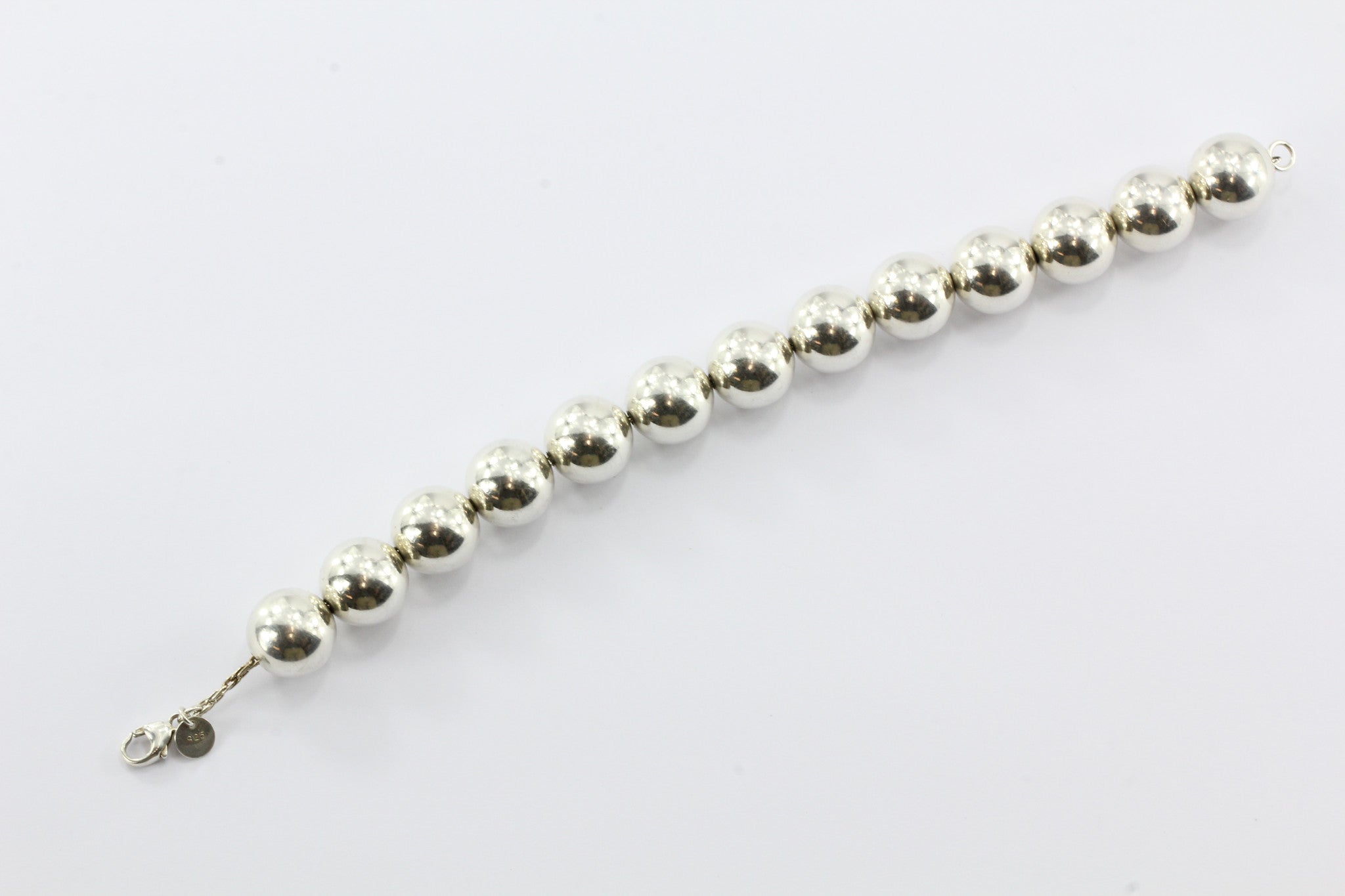 Tiffany & Co Sterling Silver  XL 14MM Ball Bracelet - Queen May
