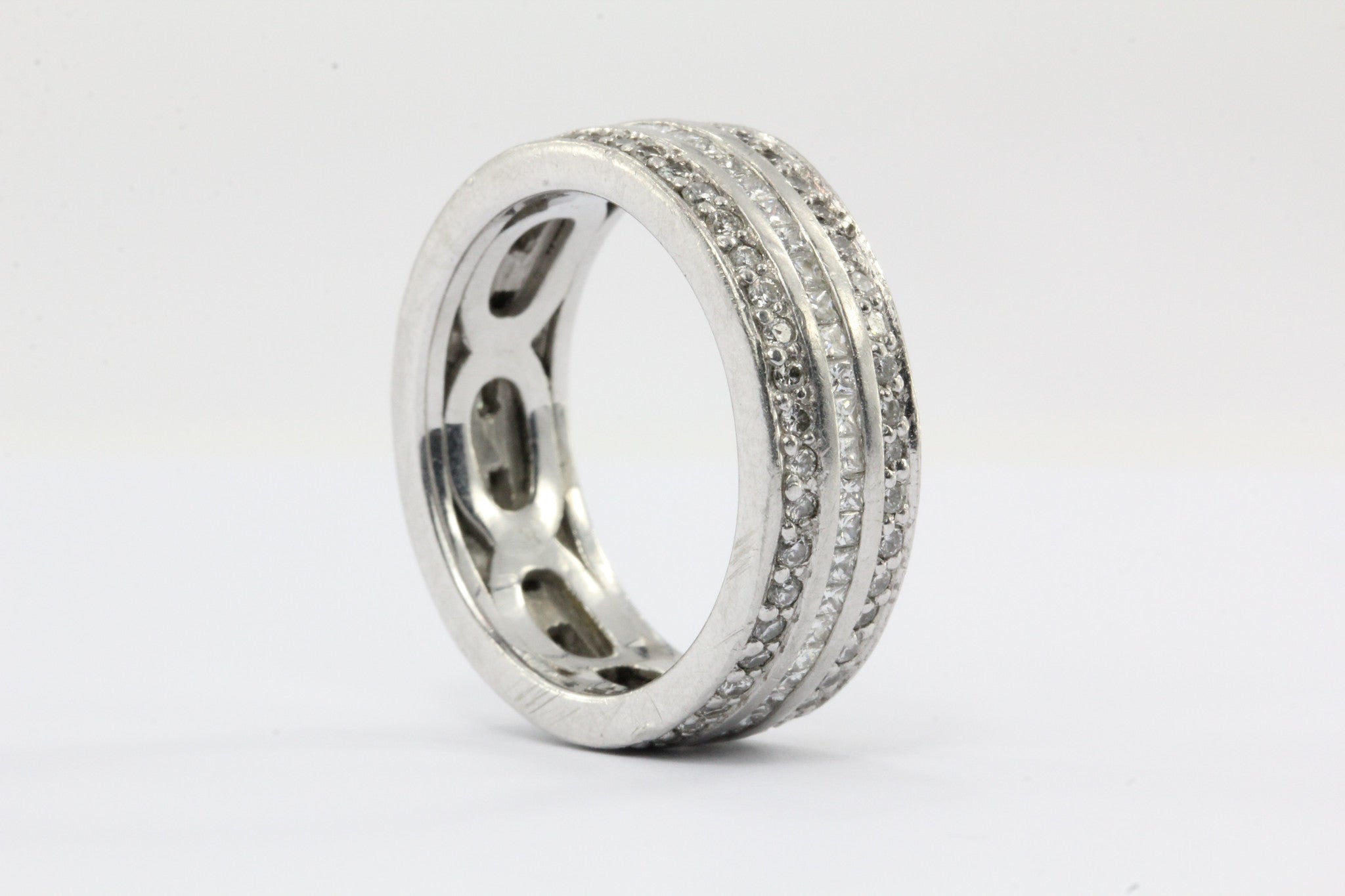 Diamond Platinum 2.34 CTW Eternity Band Size 8.75 - Queen May