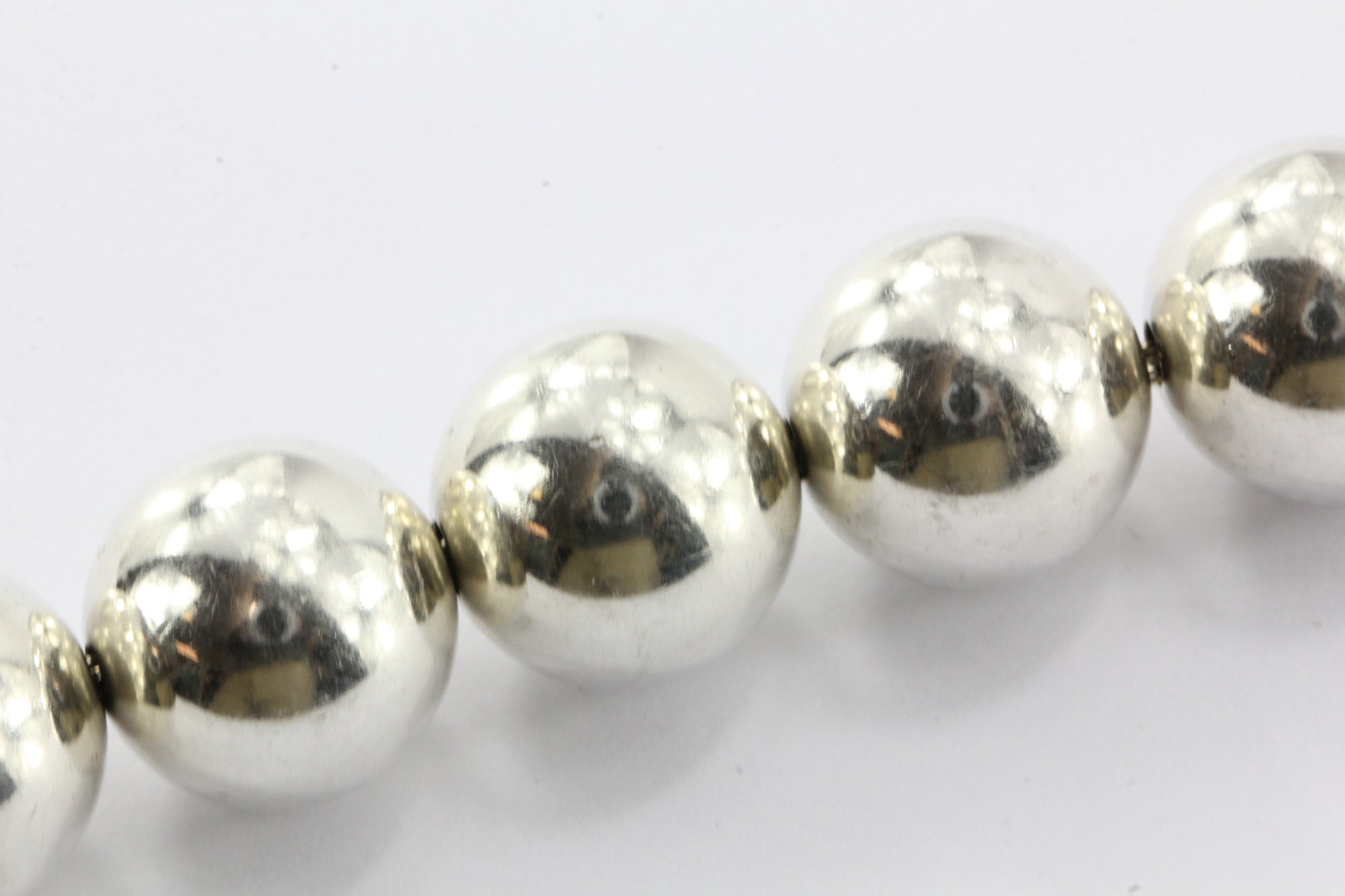 Tiffany & Co Sterling Silver  XL 14MM Ball Bracelet - Queen May