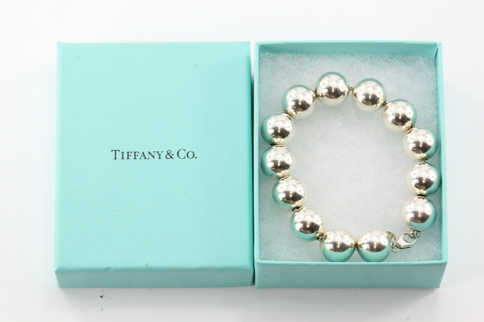 Tiffany & Co Sterling Silver  XL 14MM Ball Bracelet - Queen May