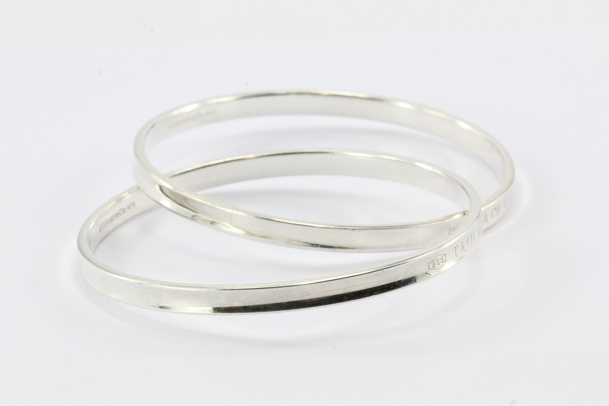 Tiffany & Co Sterling Silver 1837 Interlocking Circles Bangle Bracelet - Queen May