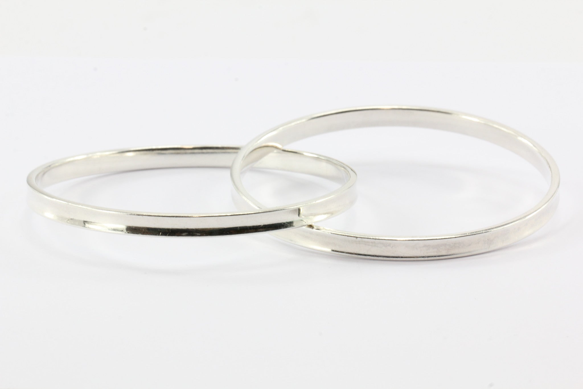 Tiffany & Co Sterling Silver 1837 Interlocking Circles Bangle Bracelet - Queen May