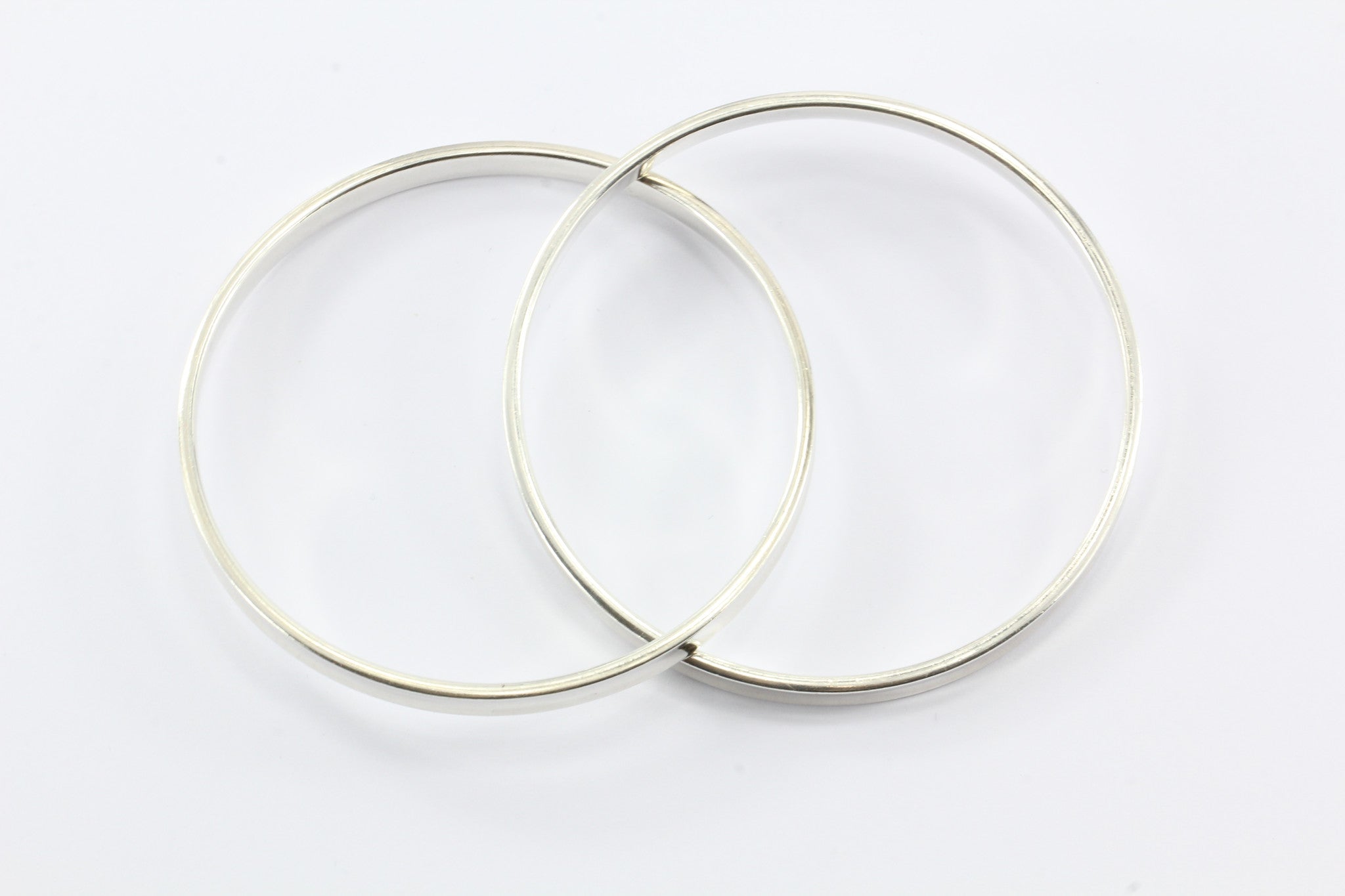 Tiffany & Co Sterling Silver 1837 Interlocking Circles Bangle Bracelet - Queen May