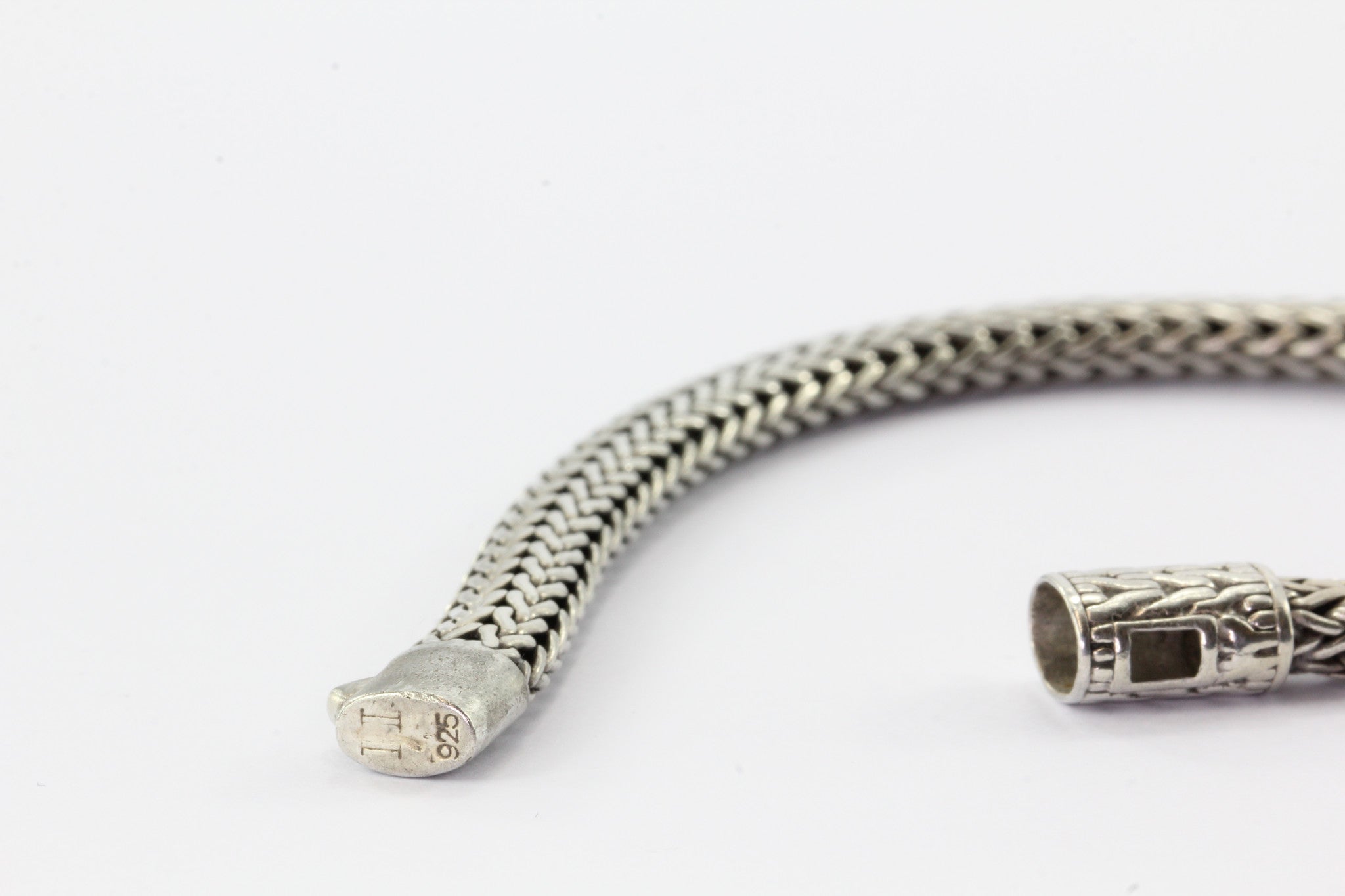 John Hardy Sterling Silver Wheat Chain Bracelet 6 MM - Queen May