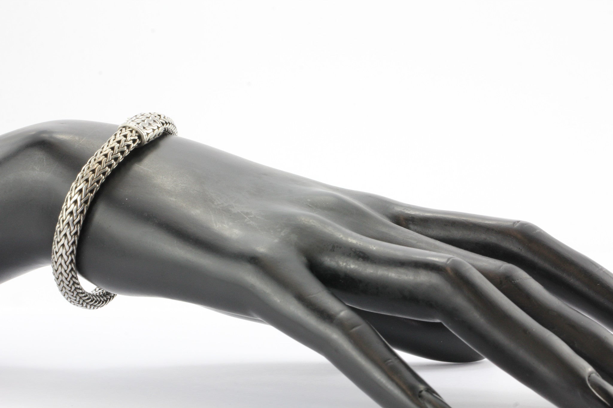 John Hardy Sterling Silver Wheat Chain Bracelet 6 MM - Queen May