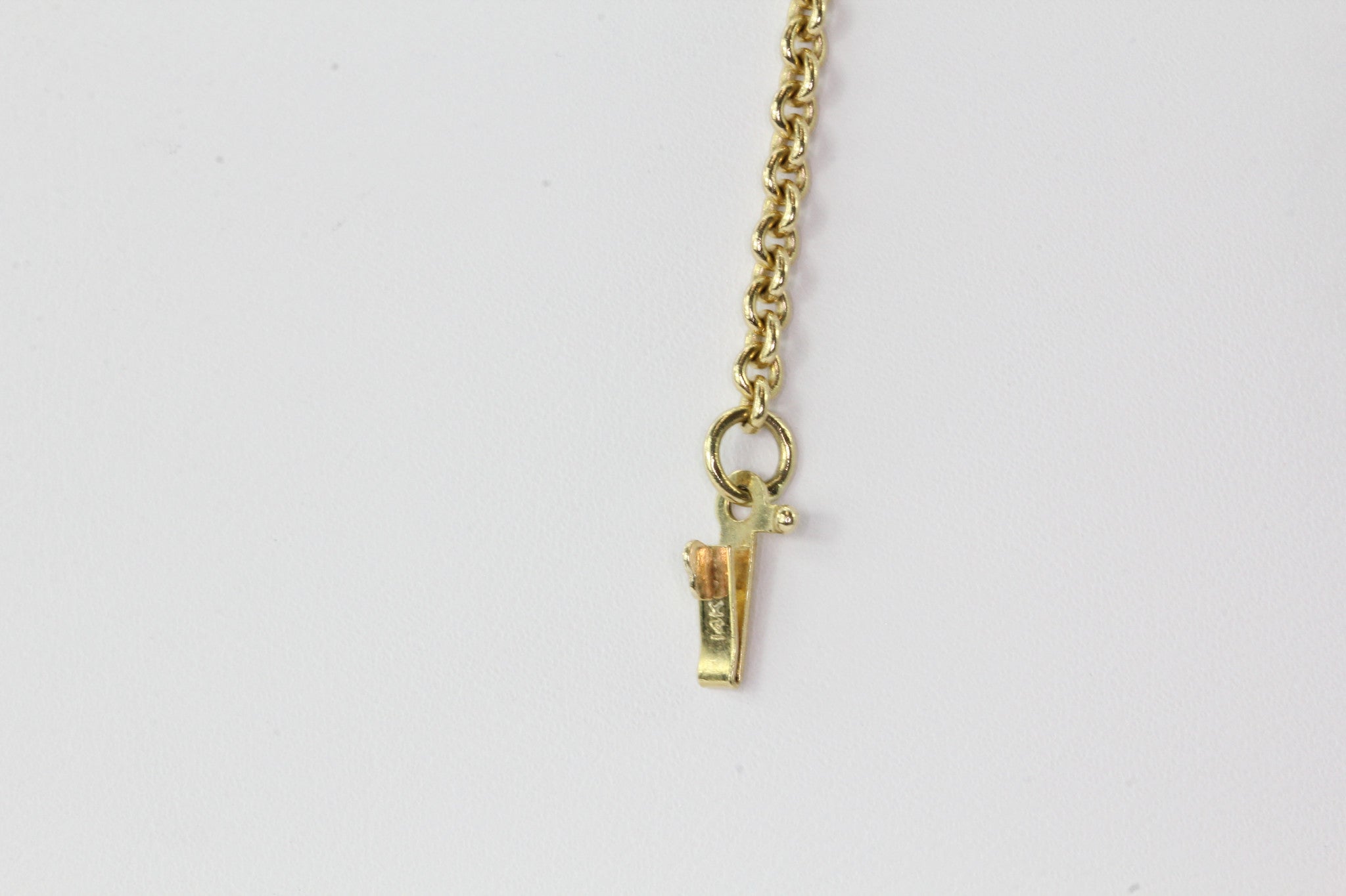 14k Yellow Gold .65 Carat Diamond Solitare Pendant Necklace - Queen May