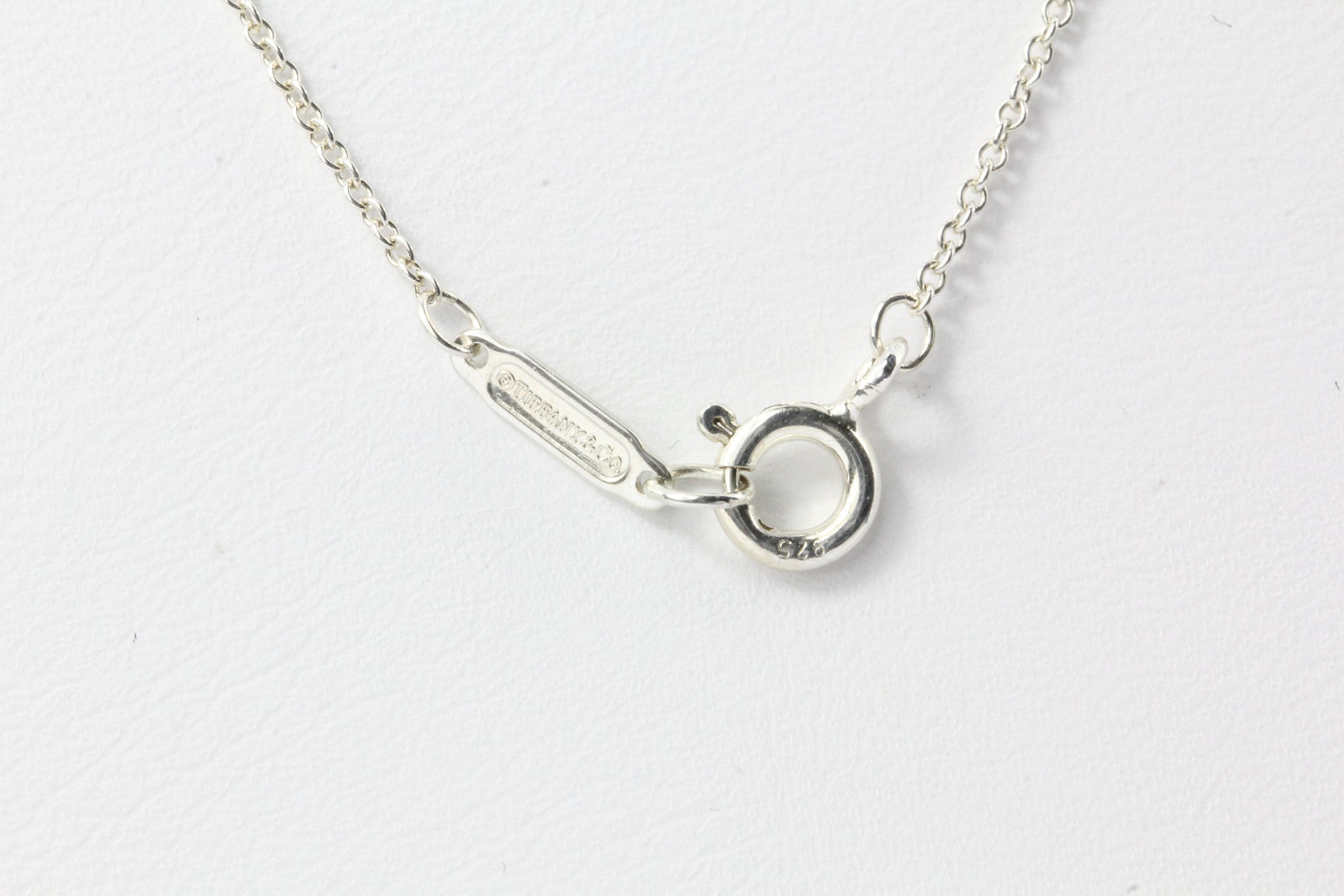 Tiffany & Co Sterling Silver Pink Rhodonite Heart Necklace - Queen May