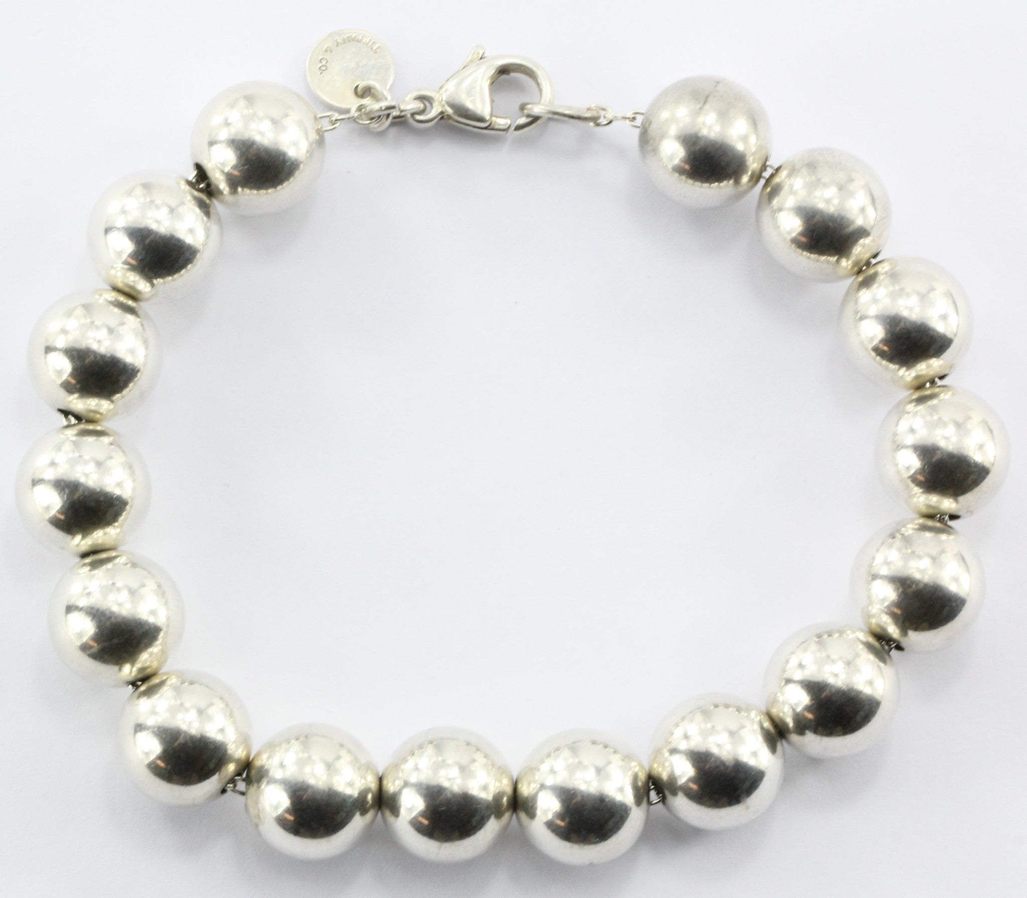 Tiffany & Co Sterling Silver Ball Bead Bracelet - Queen May