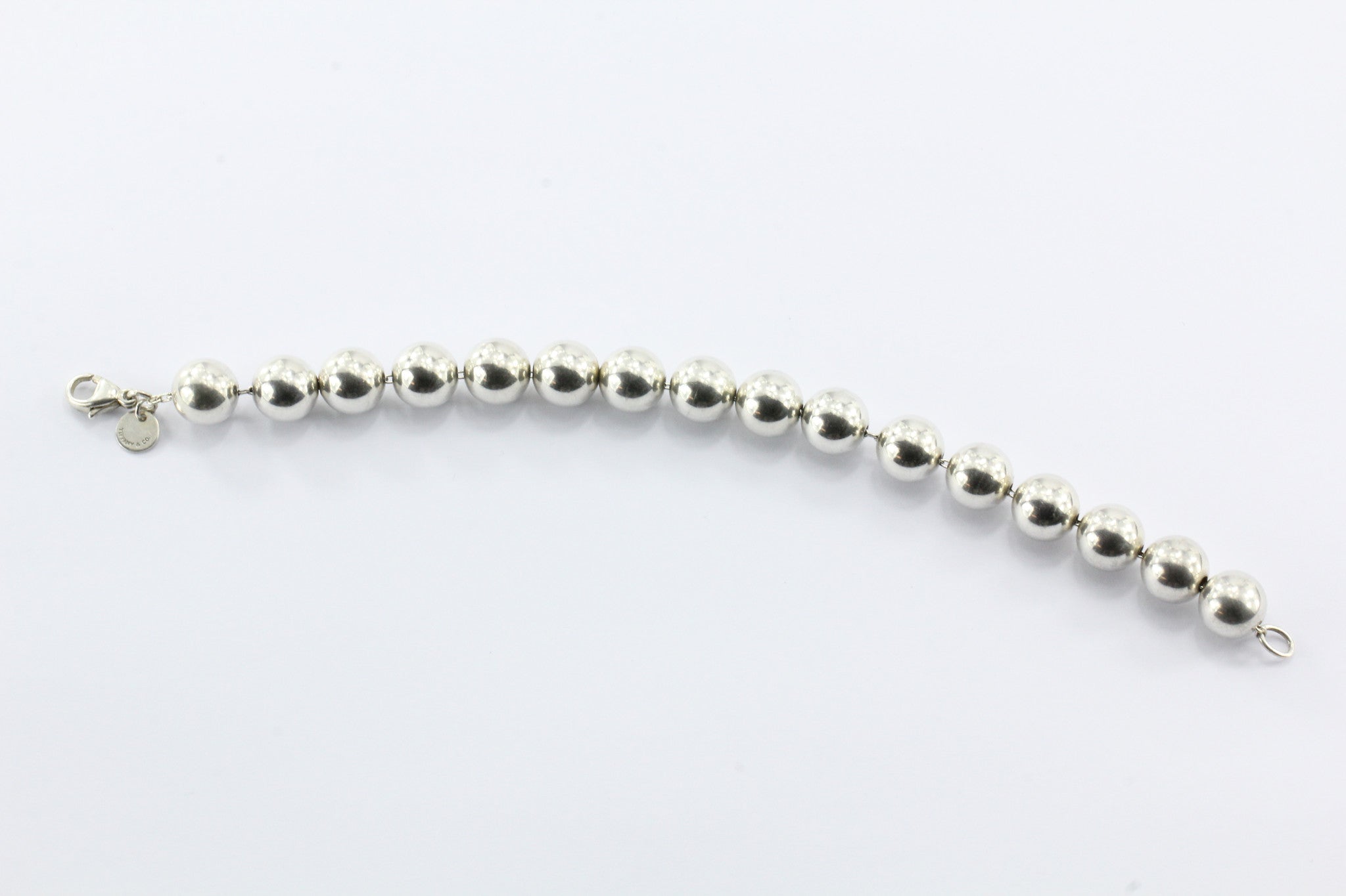 Tiffany & Co Sterling Silver Ball Bead Bracelet - Queen May
