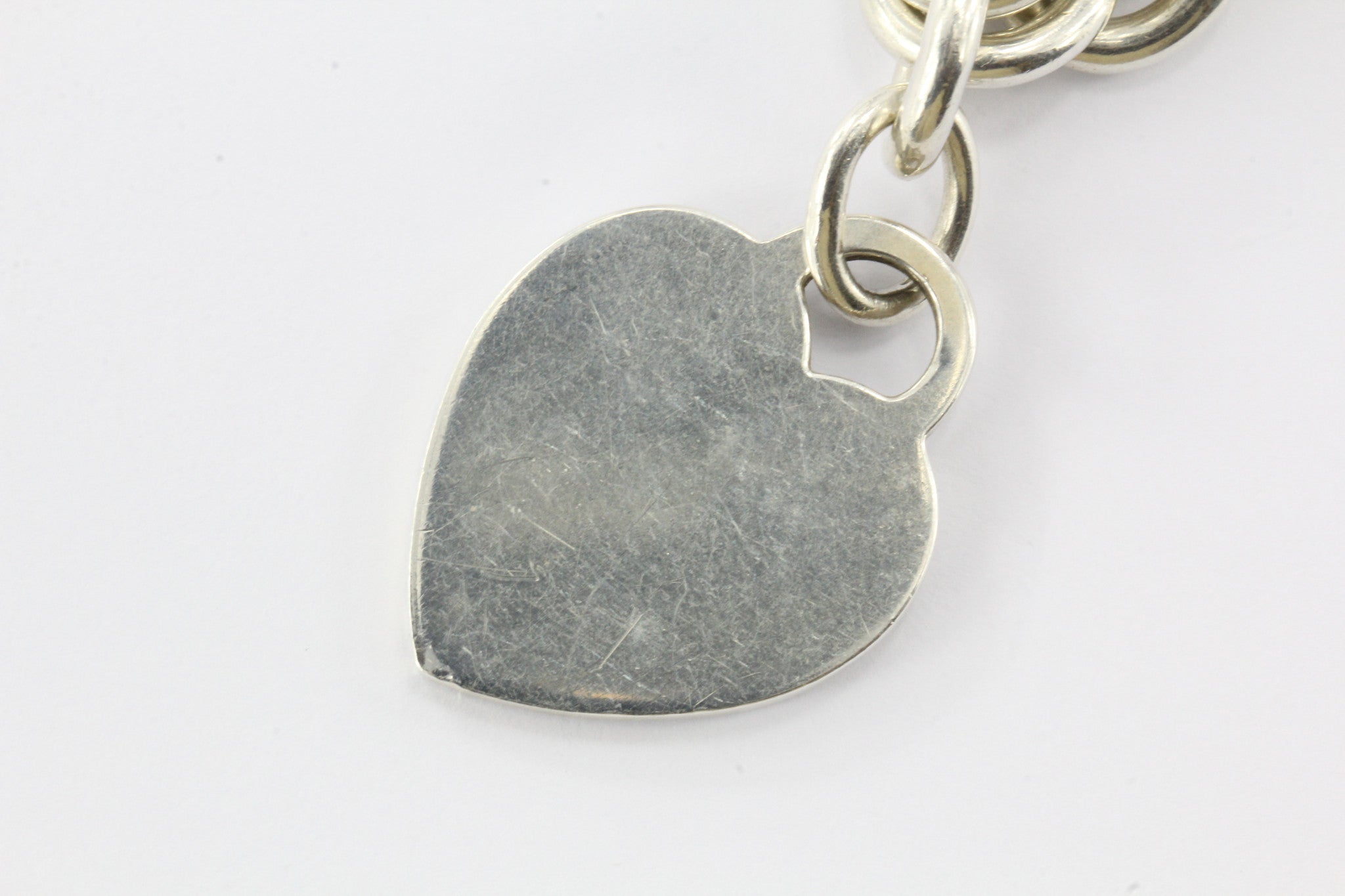 Tiffany & Co Sterling Silver Heart Tag Necklace 18" - Queen May