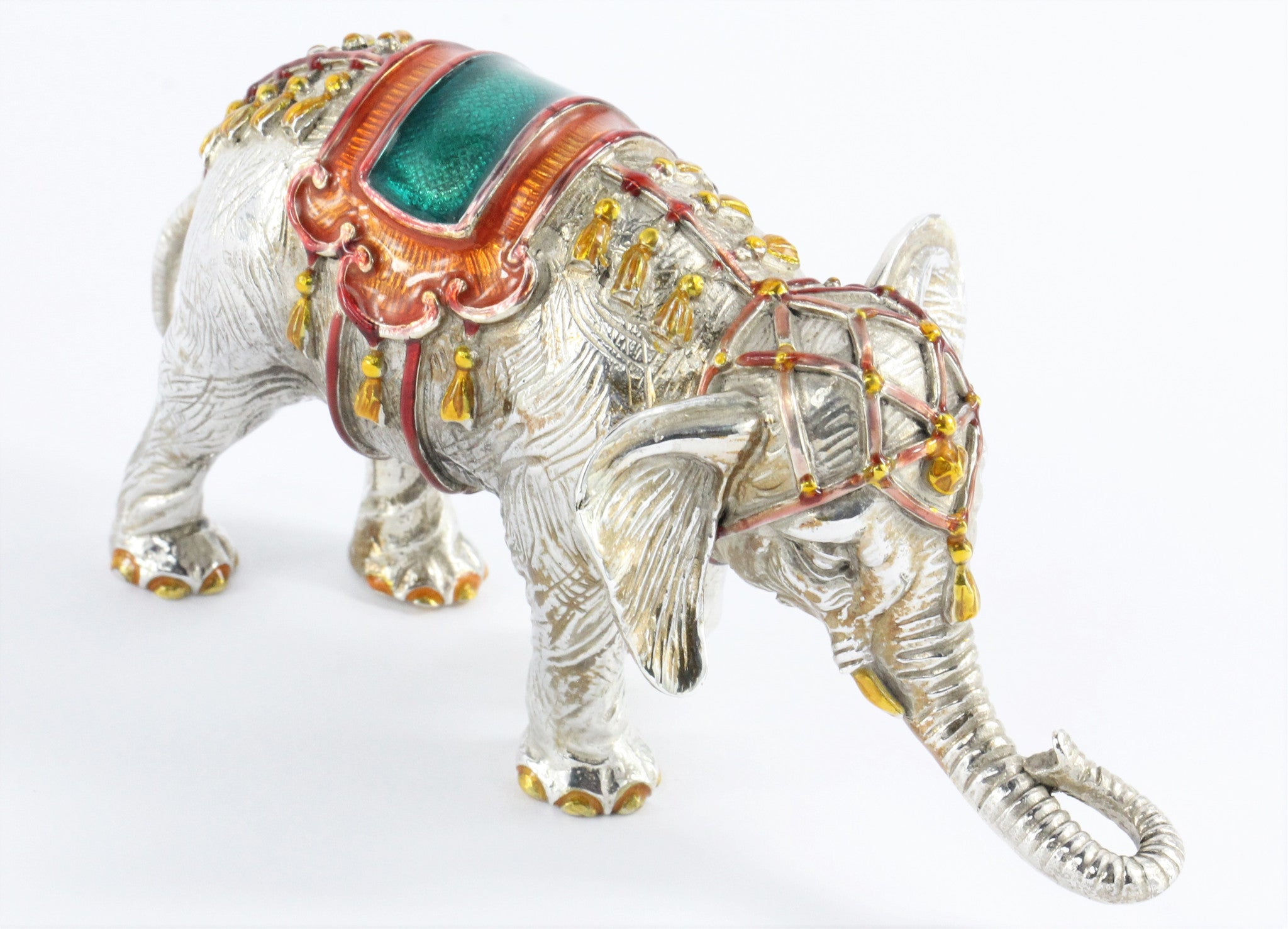 Tiffany & Co. Gene Moore Sterling Silver Enamel Circus Elephant, circa 1990 - Queen May