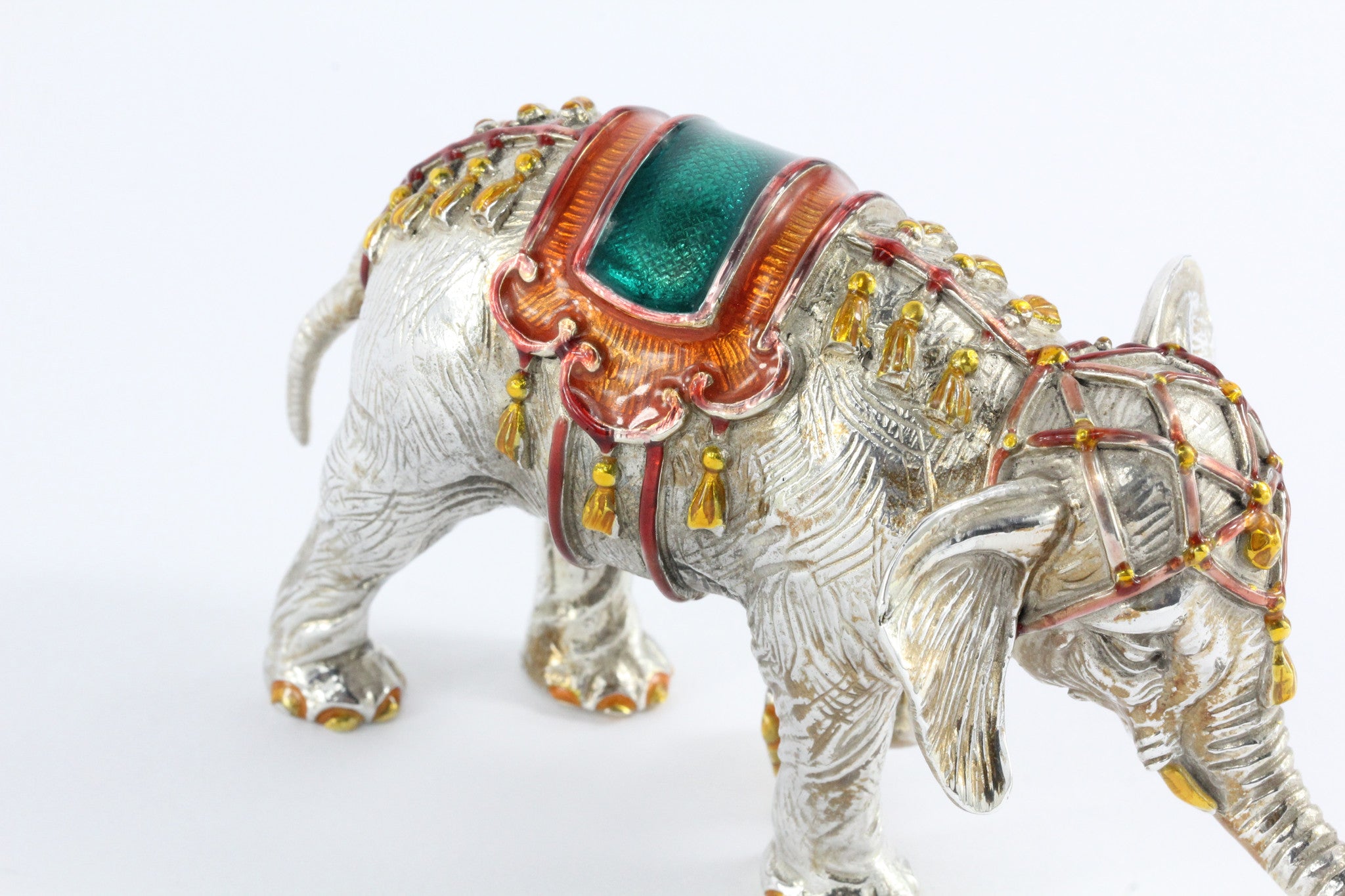 Tiffany & Co. Gene Moore Sterling Silver Enamel Circus Elephant, circa 1990 - Queen May