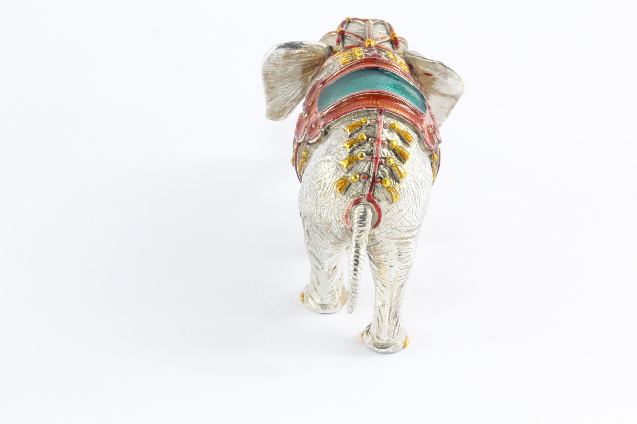 Tiffany & Co. Gene Moore Sterling Silver Enamel Circus Elephant, circa 1990 - Queen May