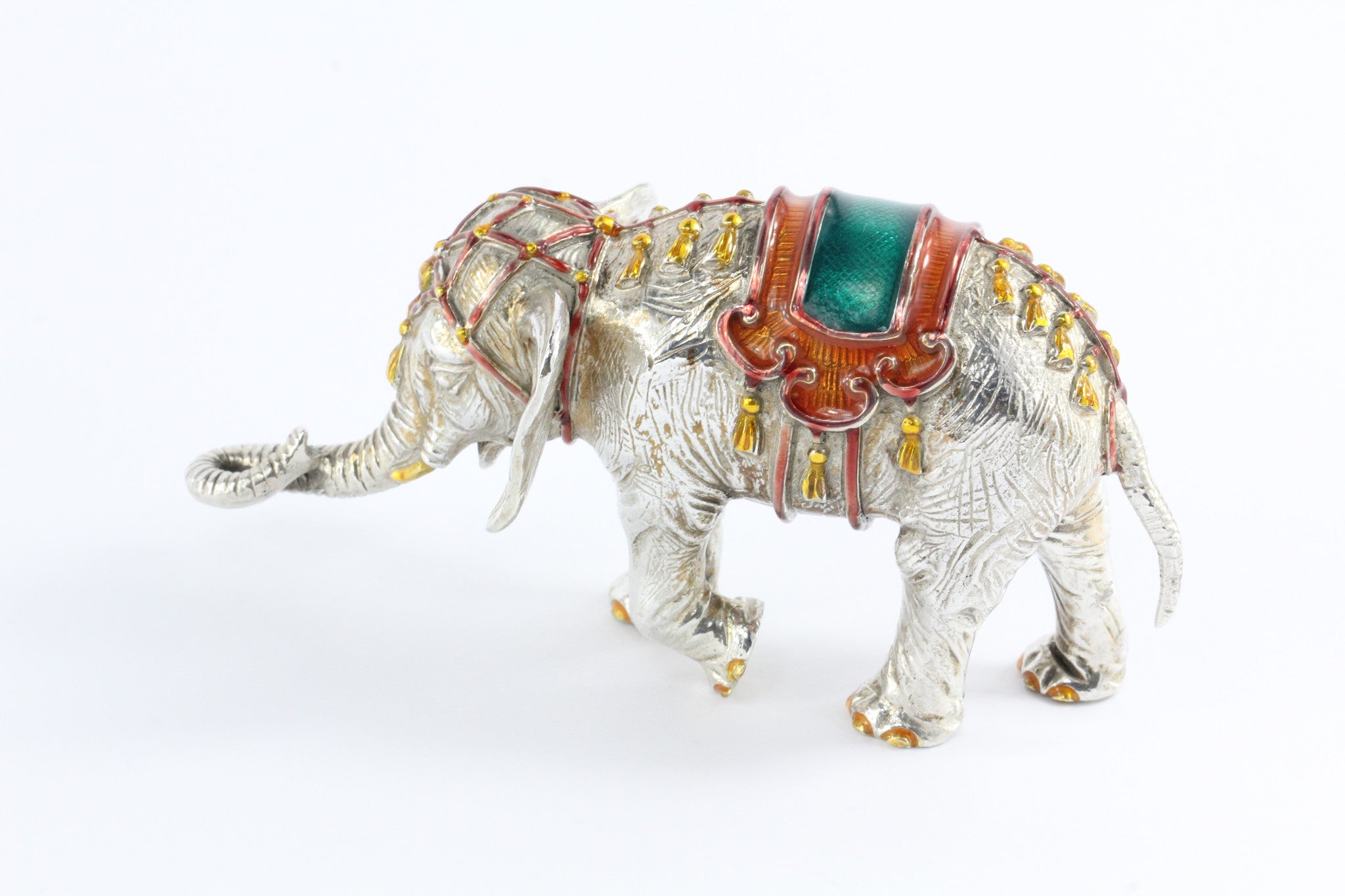 Tiffany & Co. Gene Moore Sterling Silver Enamel Circus Elephant, circa 1990 - Queen May