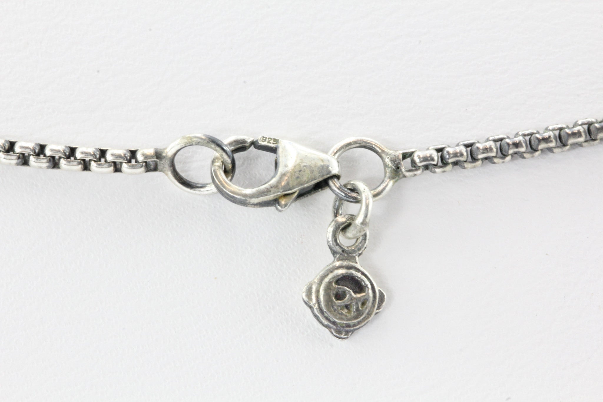 David Yurman Sterling Silver Blue Topaz & Diamond Cushion On Point Necklace - Queen May