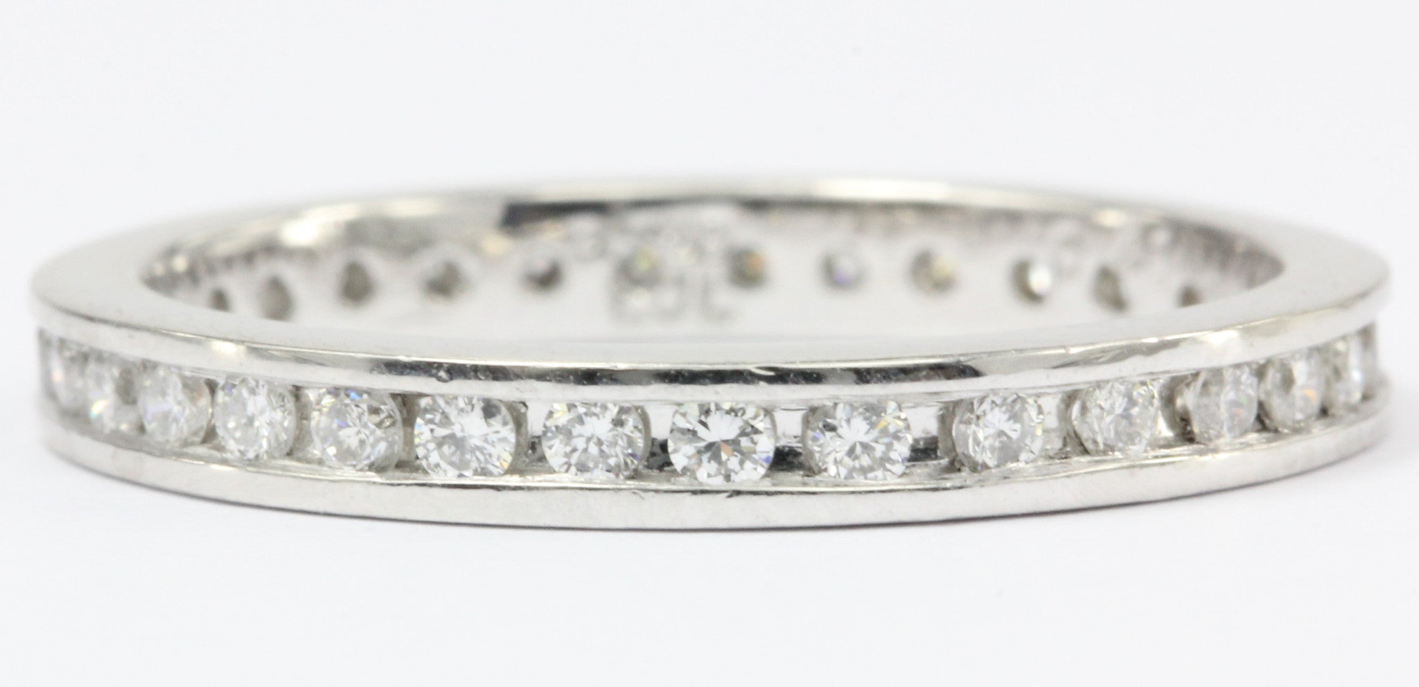 Platinum 1 CTW Diamond Eternity Band Size 7 - Queen May