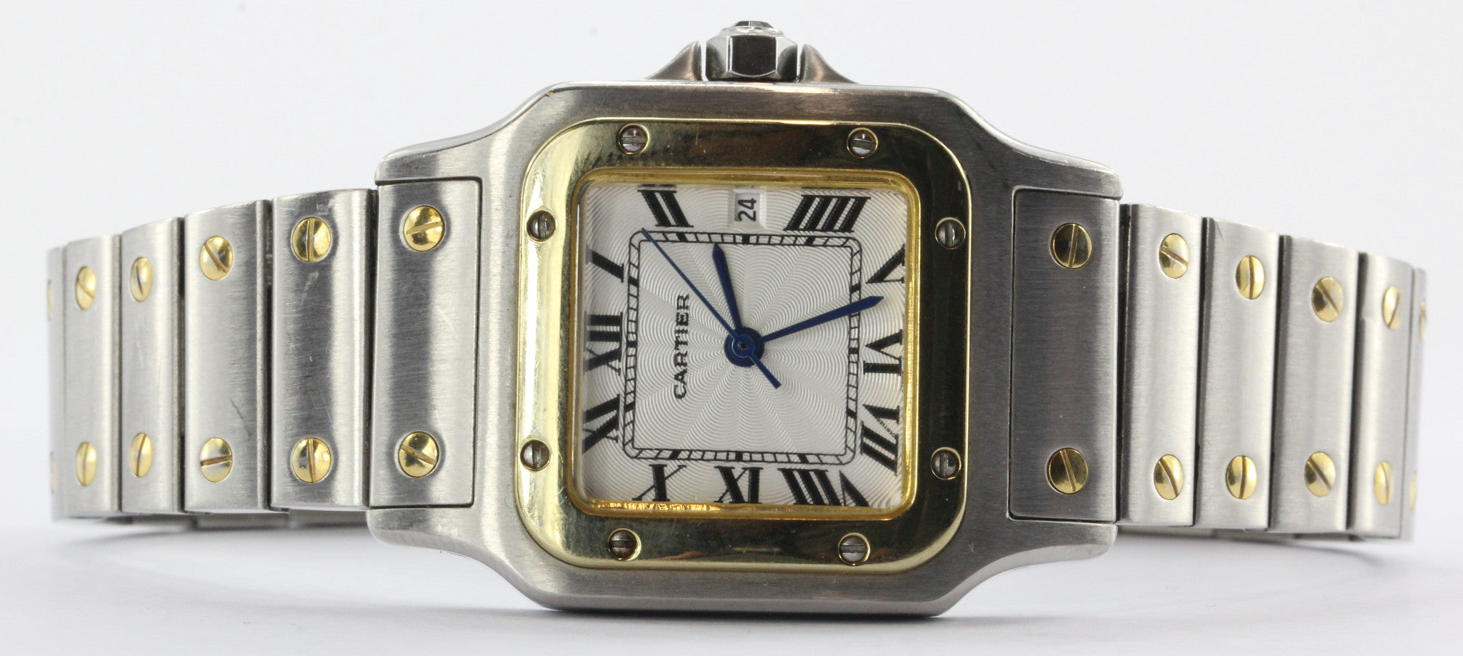 Cartier 18K Gold & Stainless Steel Santos 1566 Swiss Watch - Queen May