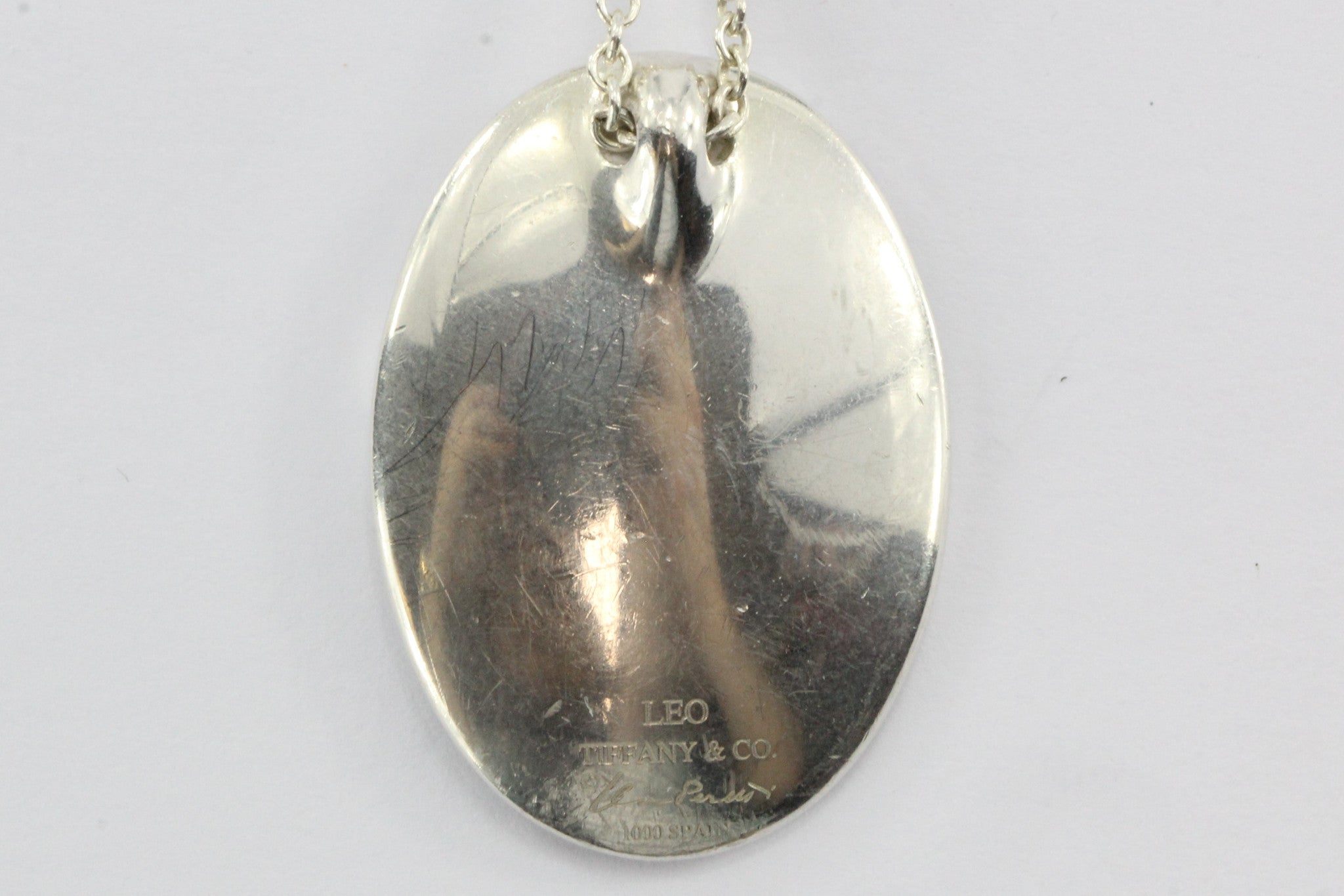 Tiffany & Co Sterling Silver Elsa Peretti Large Leo Zodiac Necklace Pendant - Queen May