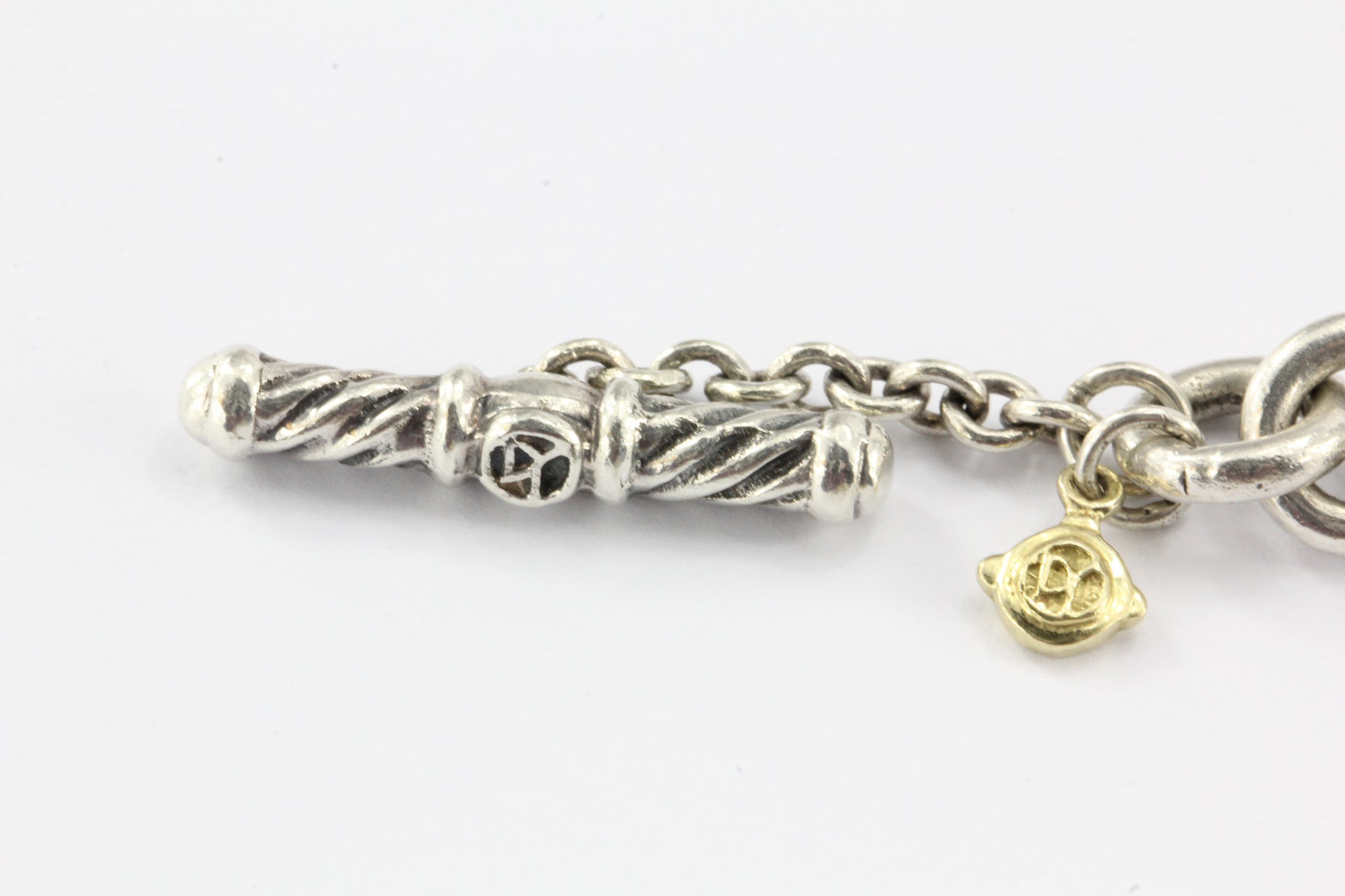 David Yurman Figaro Donut Extra Long necklace 18K Gold & Sterling Silver 36" - Queen May
