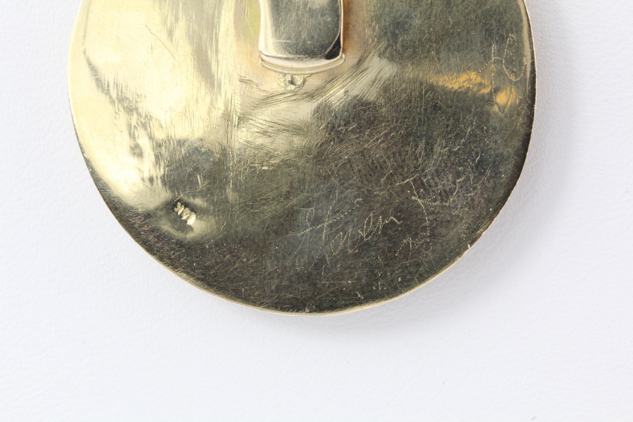 Retro 14K Gold Cloisonne  Enamel Fairytale King Pendant Enhancer Steven B. 1978 - Queen May