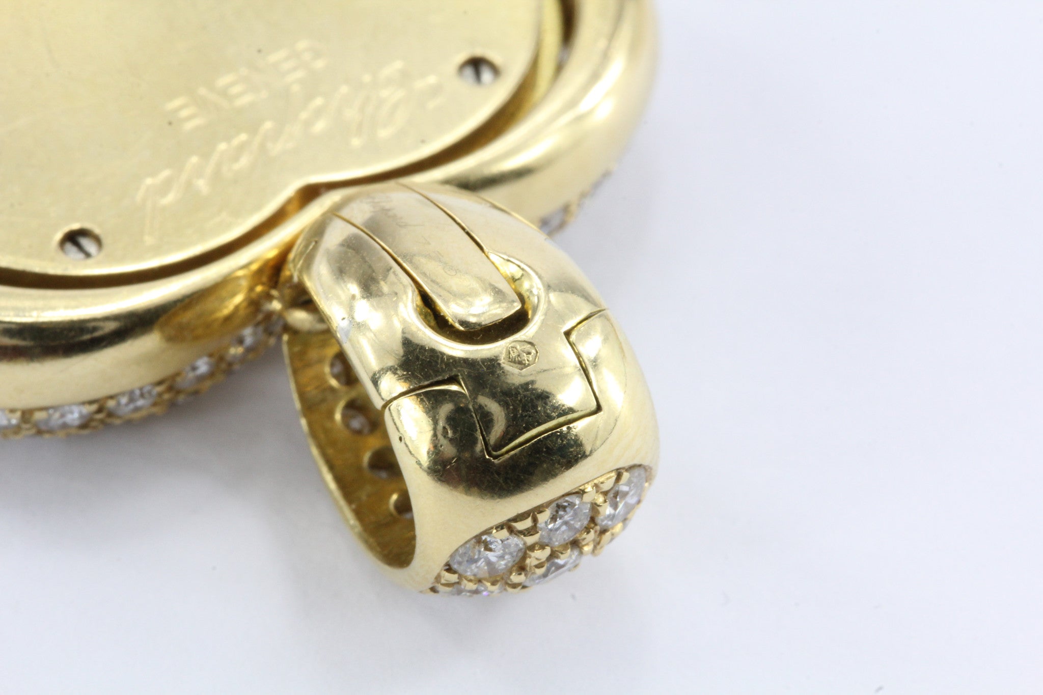 Chopard 18K Gold Happy Diamonds Heart Pendant & Chain - Queen May