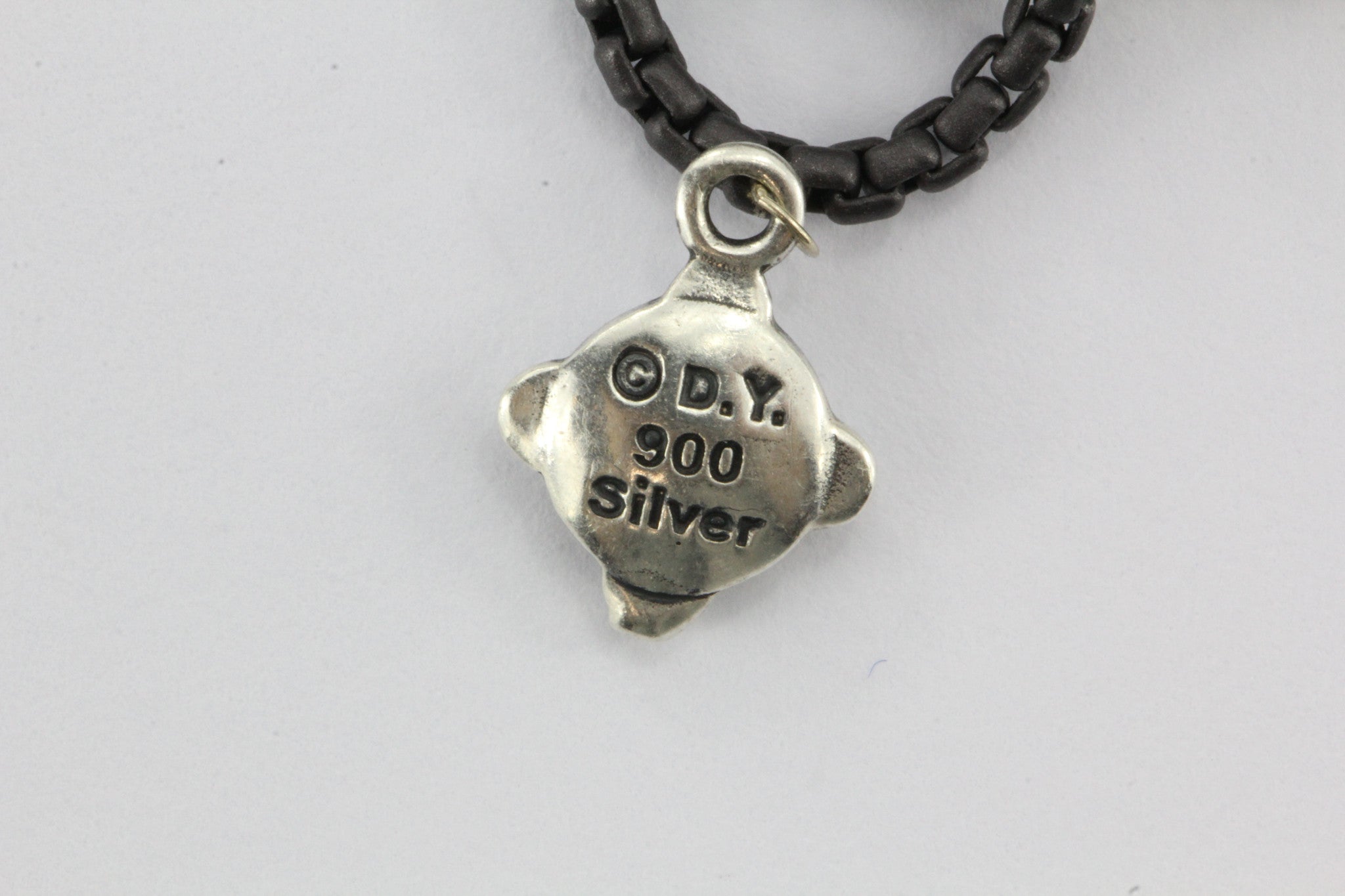 David Yurman 42" 8 Row Blackened Silver Curb Link Chain Necklace Sterling Silver - Queen May