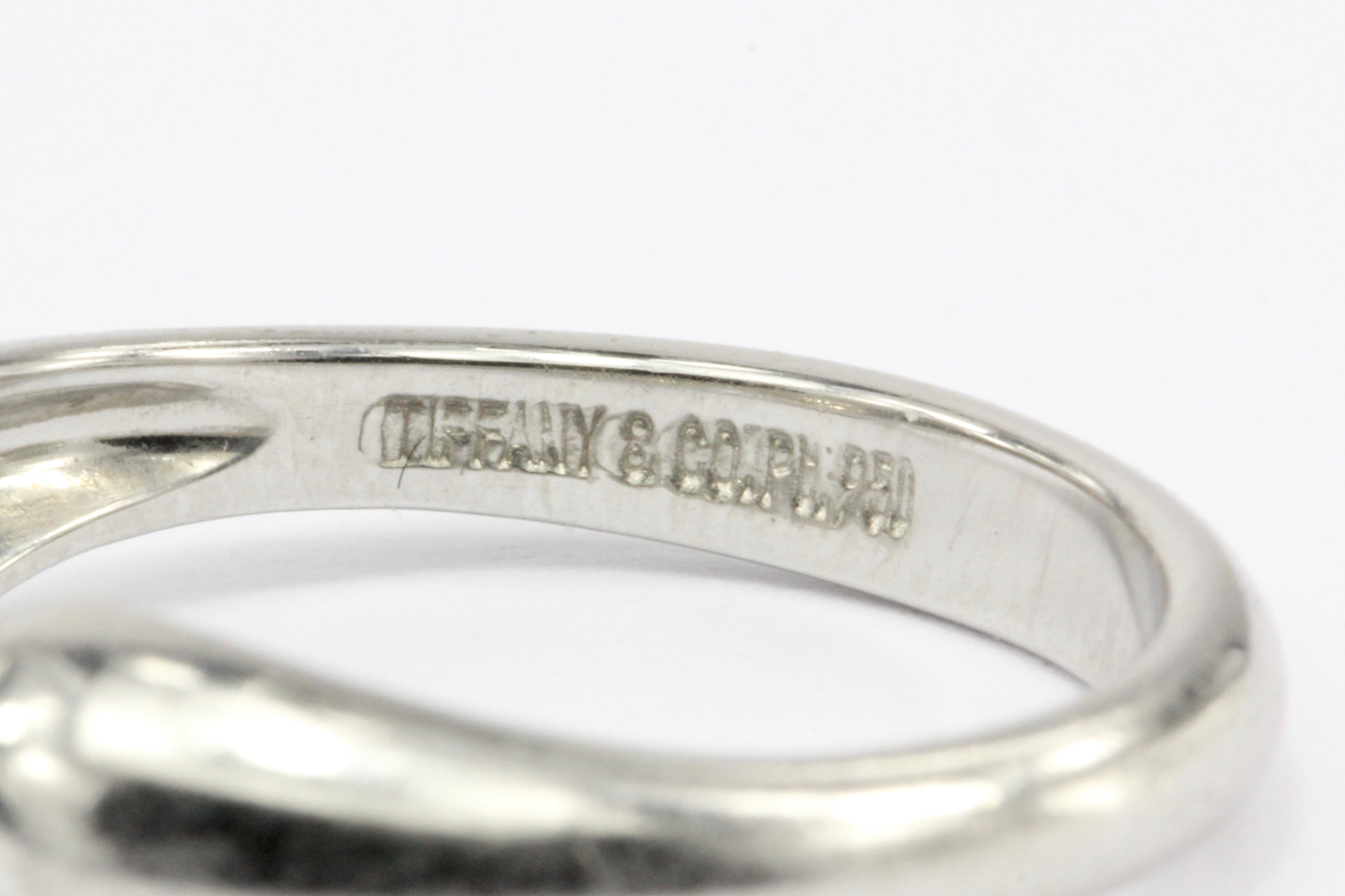 Tiffany & Co Elsa Peretti Platinum Diamond Tear Drop Ring Size 5.25 - Queen May