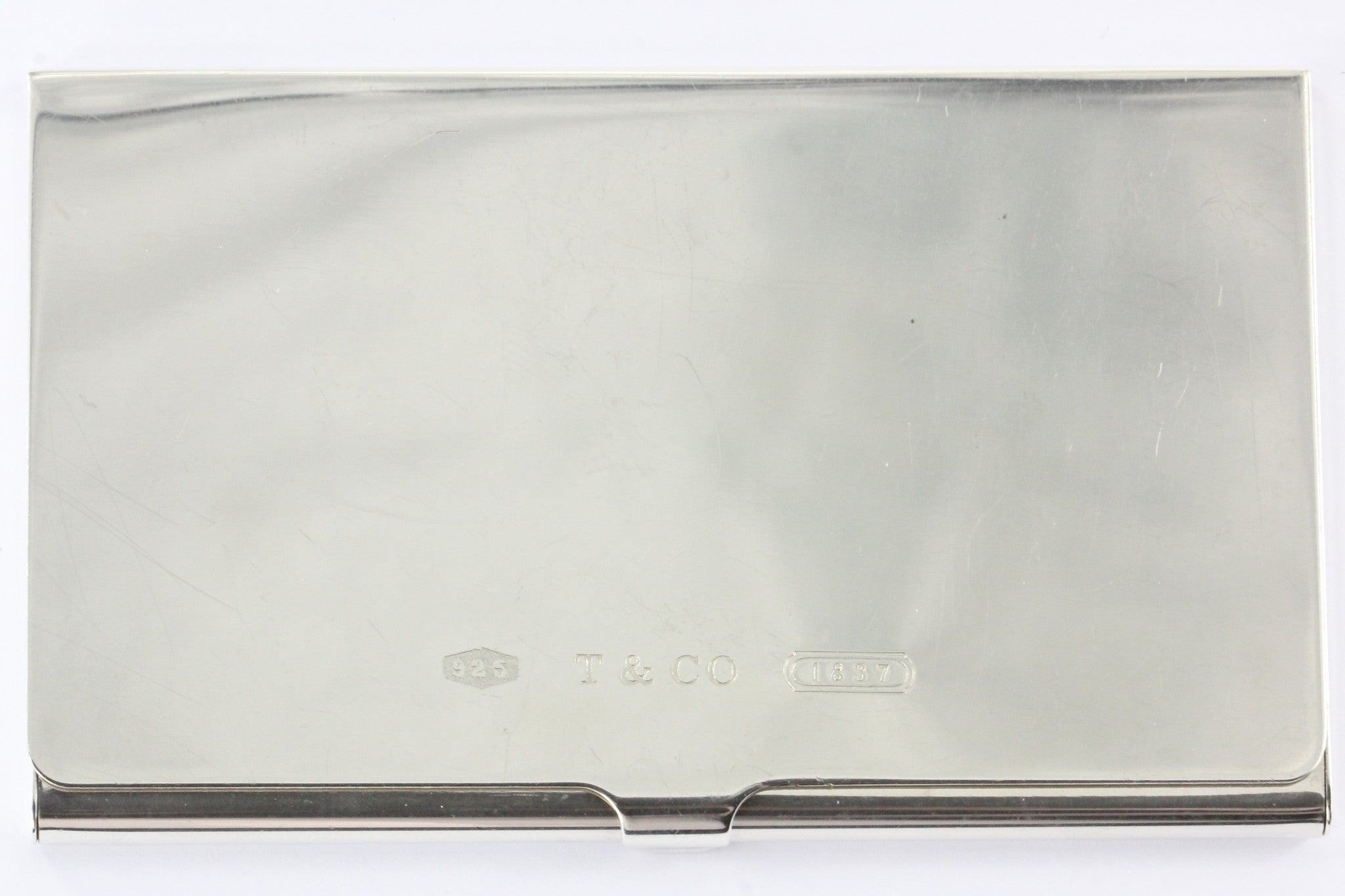 Tiffany & Co Sterling Silver 1837 Business Card Holder Card Case NO MONOGRAM - Queen May