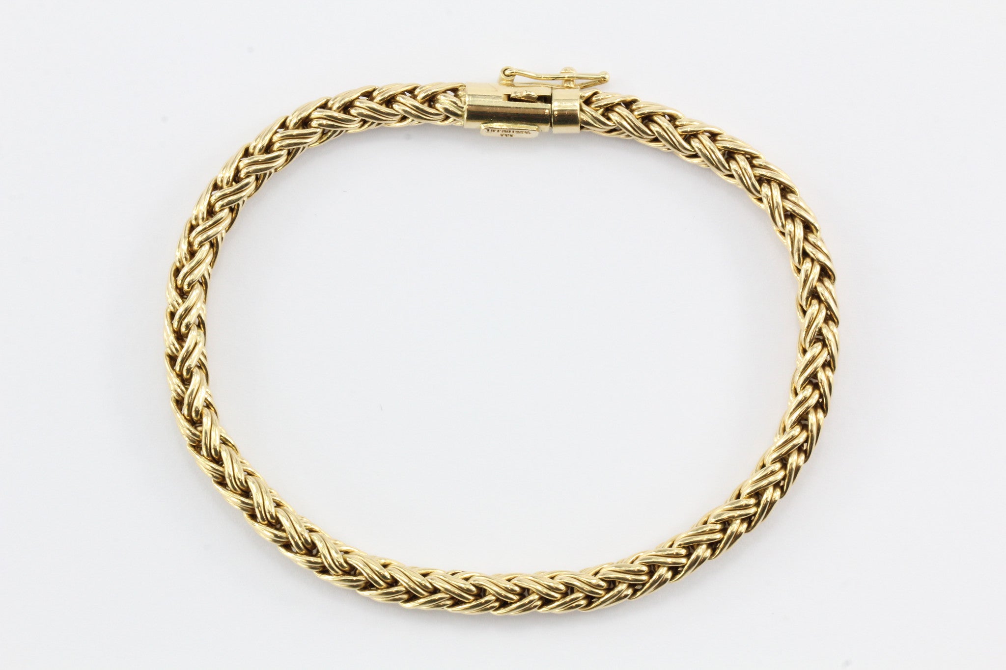 Vintage 14K Gold Tiffany & Co Woven Braided Bracelet - Queen May