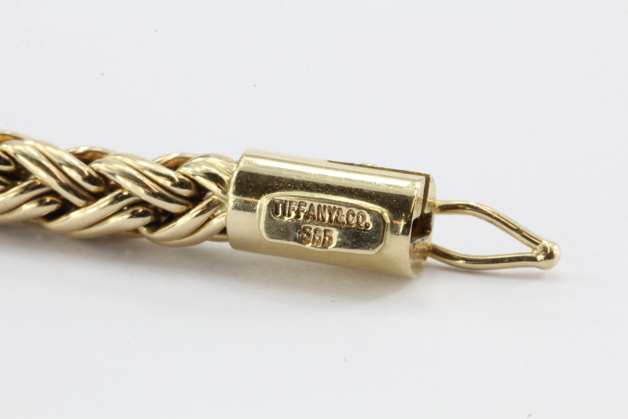 Vintage 14K Gold Tiffany & Co Woven Braided Bracelet - Queen May