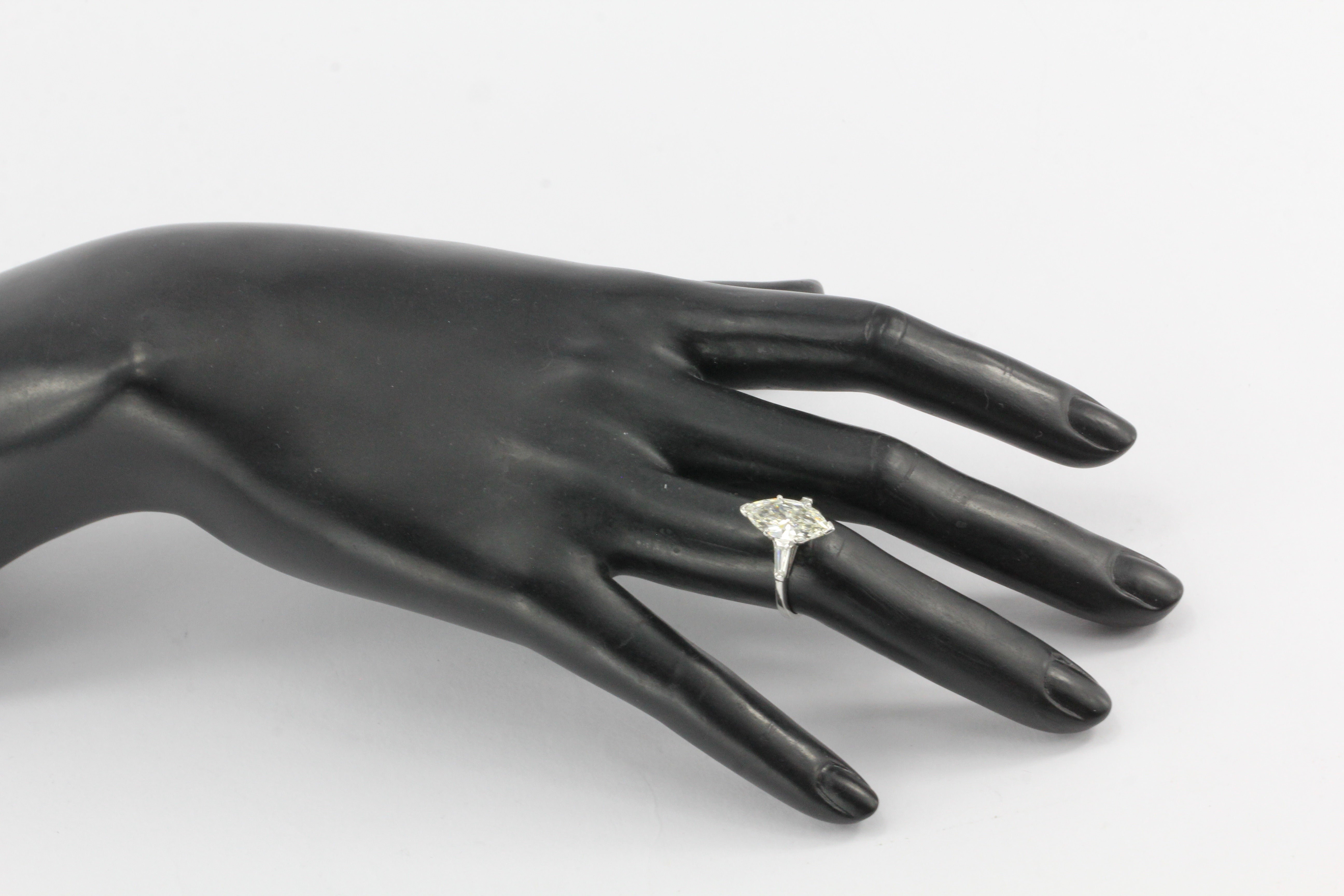 GIA Platinum 2.3 Carat Marquise Diamond Ring - Queen May