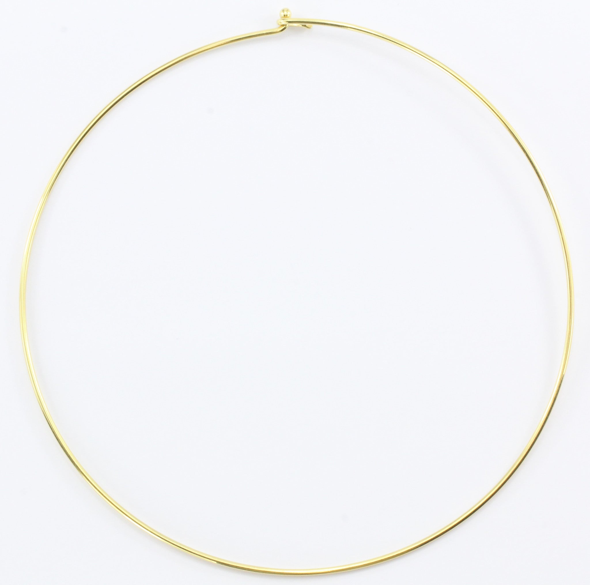 Tiffany & Co 18K Gold Simple Hook Collar Necklace - Queen May