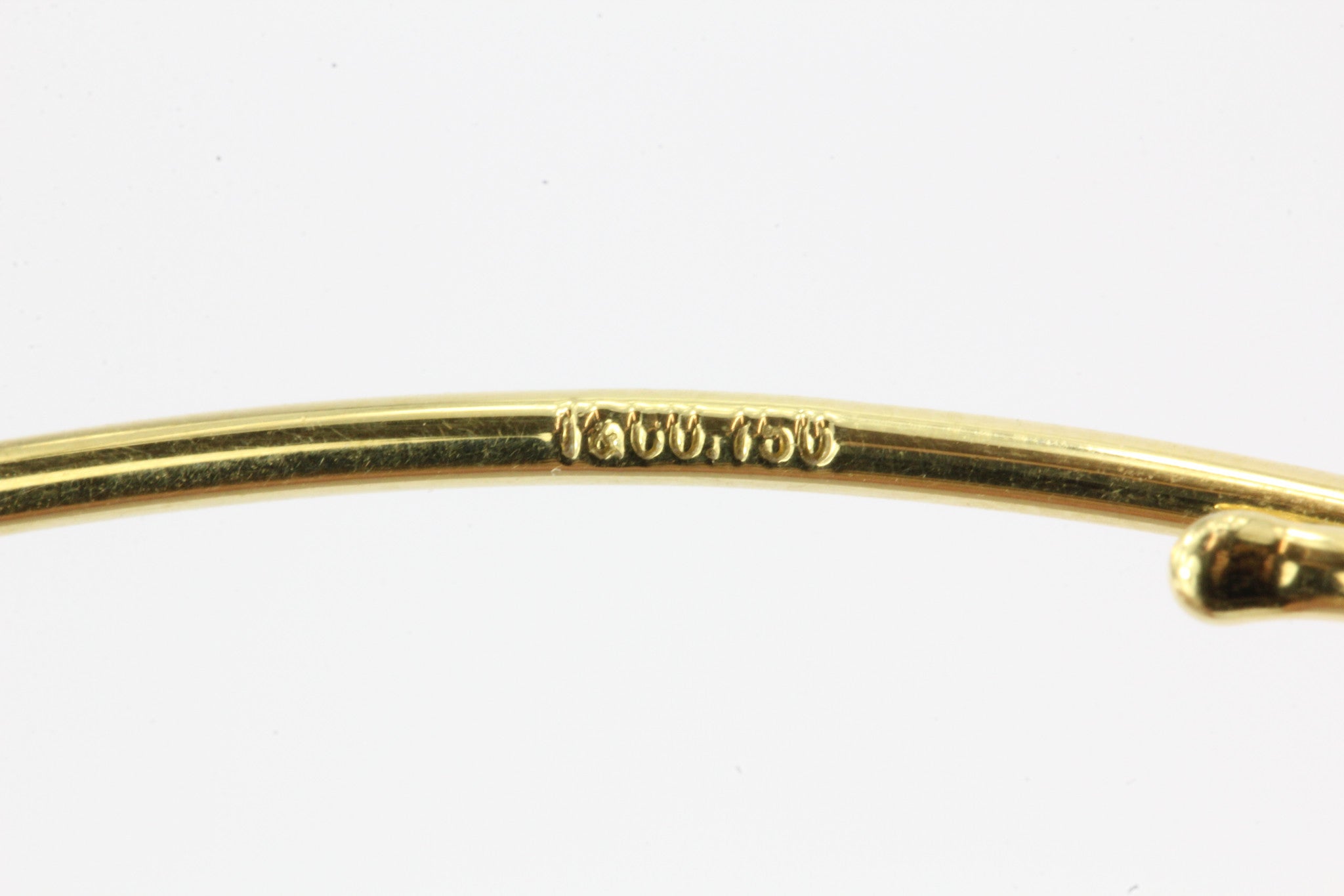 Tiffany & Co 18K Gold Simple Hook Collar Necklace - Queen May