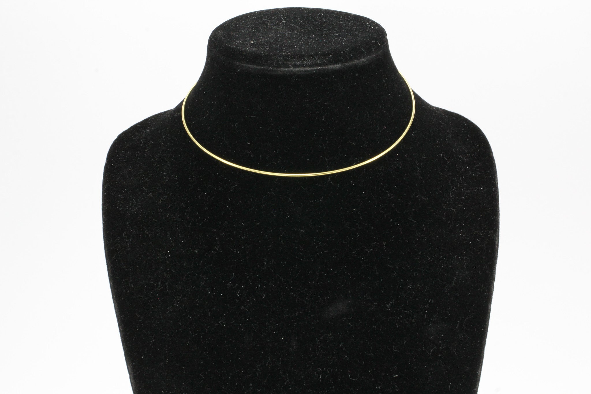 Tiffany & Co 18K Gold Simple Hook Collar Necklace - Queen May