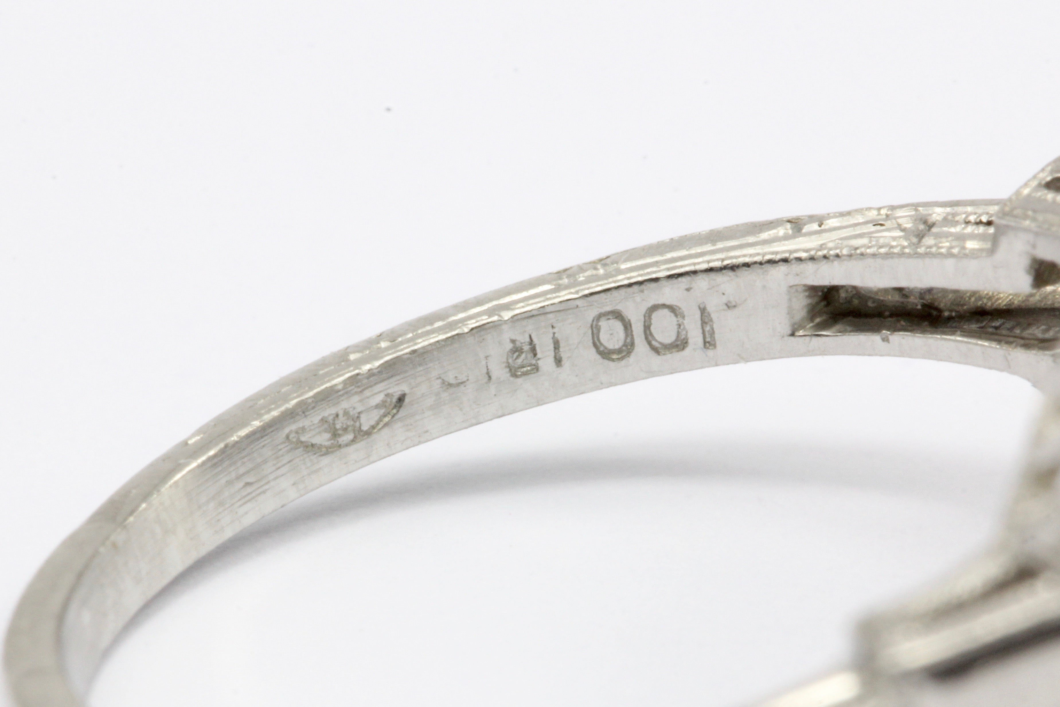 Art Deco Platinum Double Diamond Toi et Moi Ring Size 5.75 - Queen May